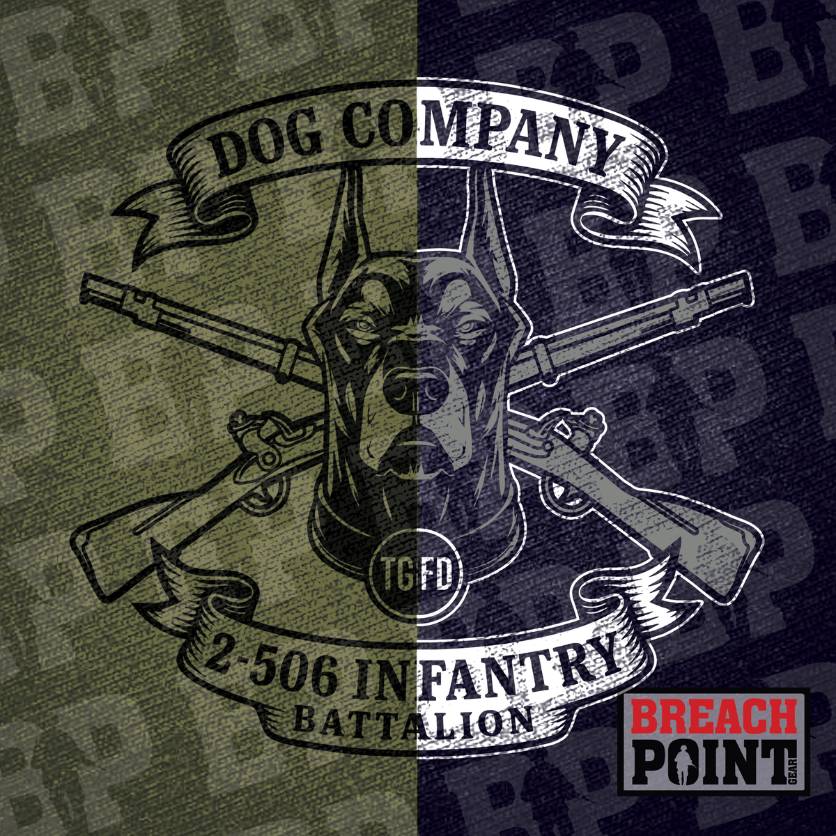 "DOG" B/2-506th Infantry Regiment - Hoodie (B167-2)