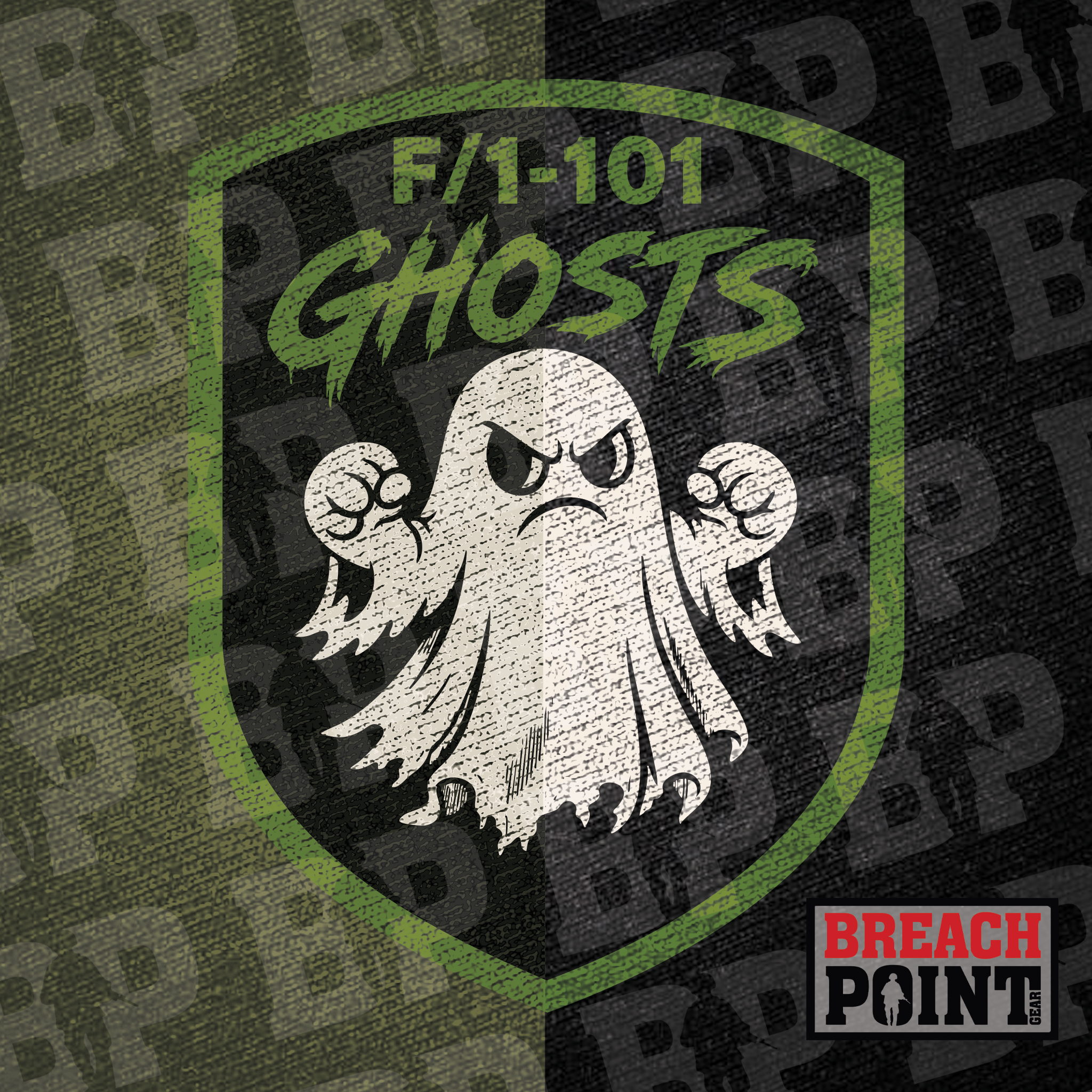 "GHOSTS" F/1-101st Combat Aviation Battalion - Hoodie (B138-2)