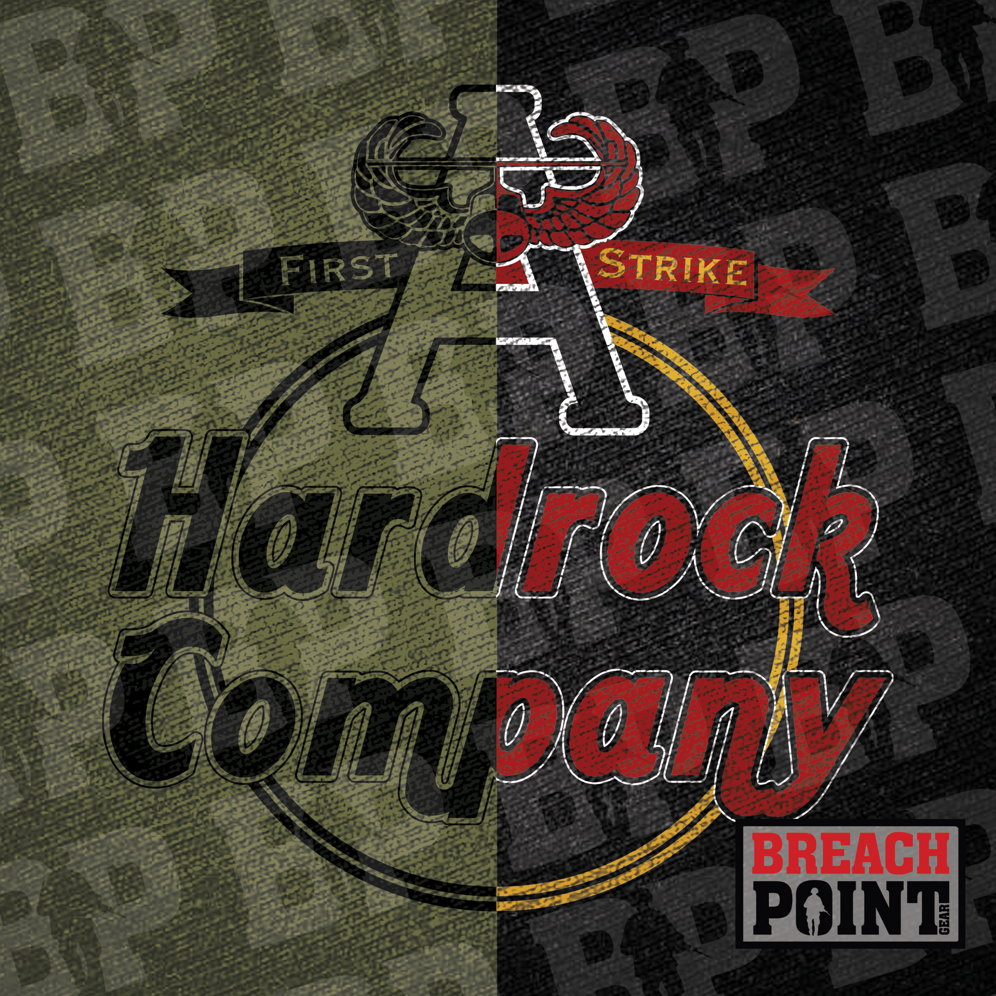 "HARDROCK" A/1-502nd Infantry Regiment - T-Shirt (B40)