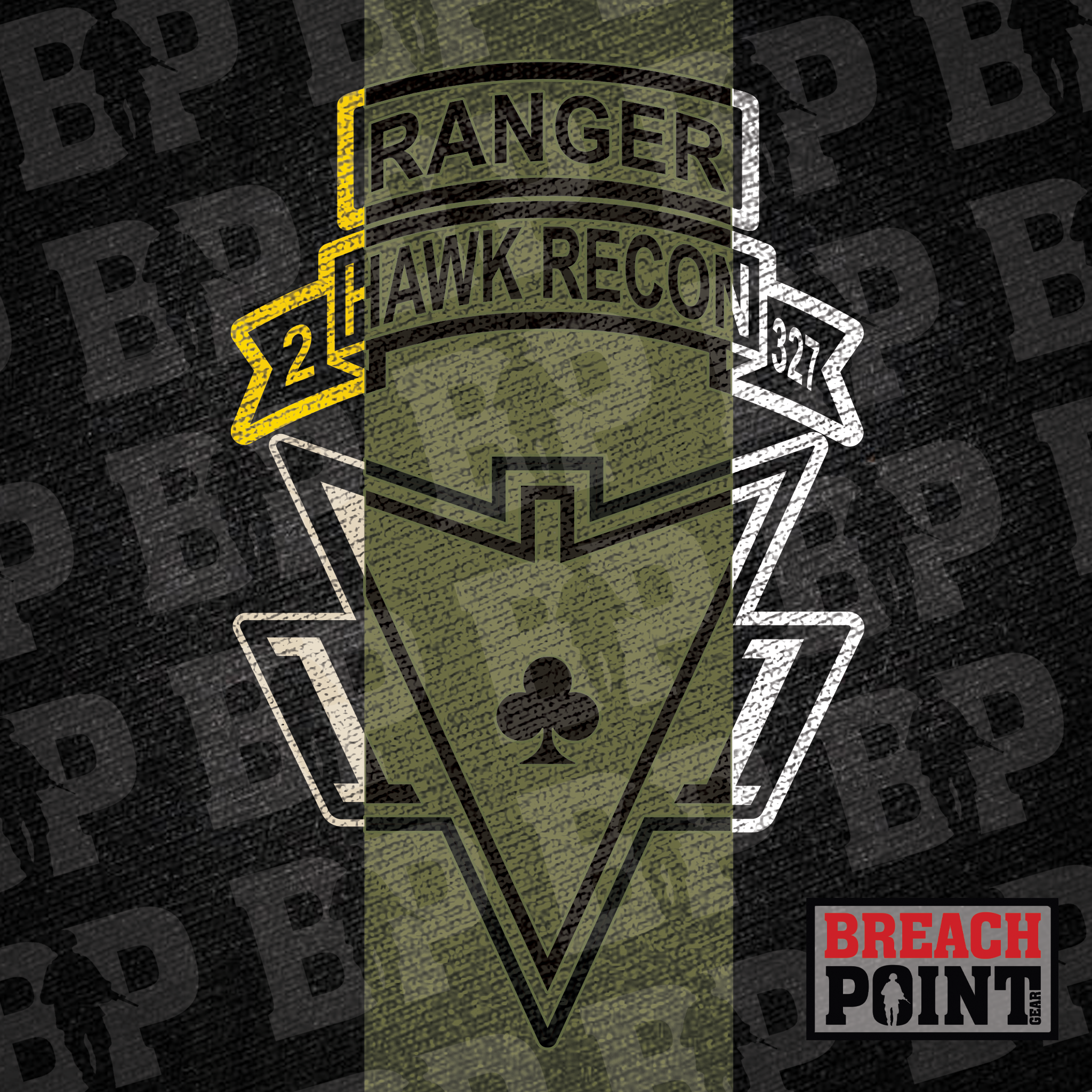 "HAWK RECON" Scouts/2-327th Infantry - Hoodie