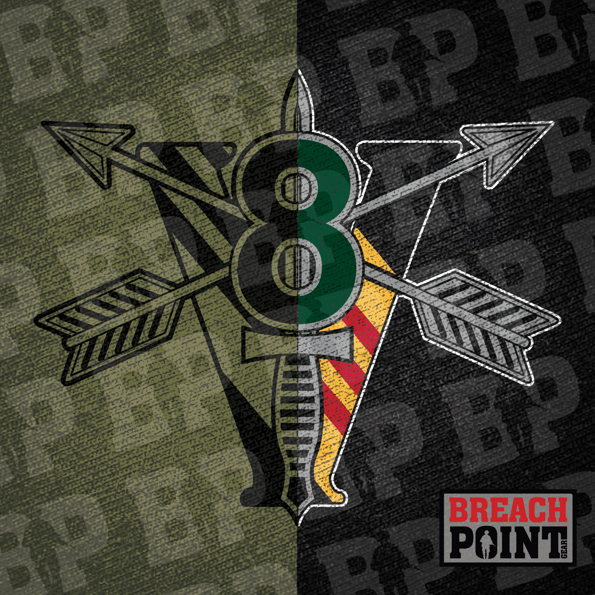 "PHANTOMS" A/8th Psychological Operations Battalion - Hoodie (B145-3)