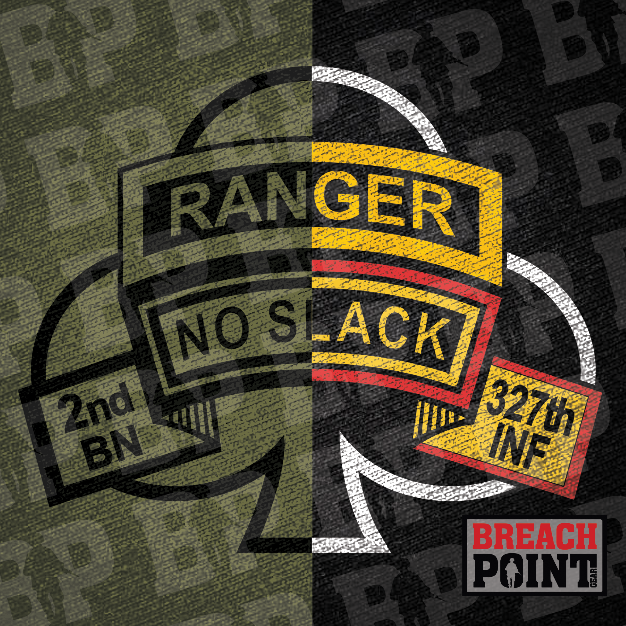 "NO SLACK" 2-327th Infantry Regiment - Sweatshirt (A12-4)