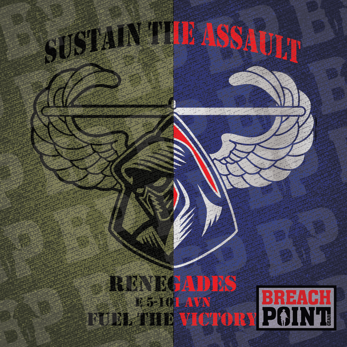 "RENEGADES" E/5-101st Combat Aviation Brigade - Hoodie (B05-3)