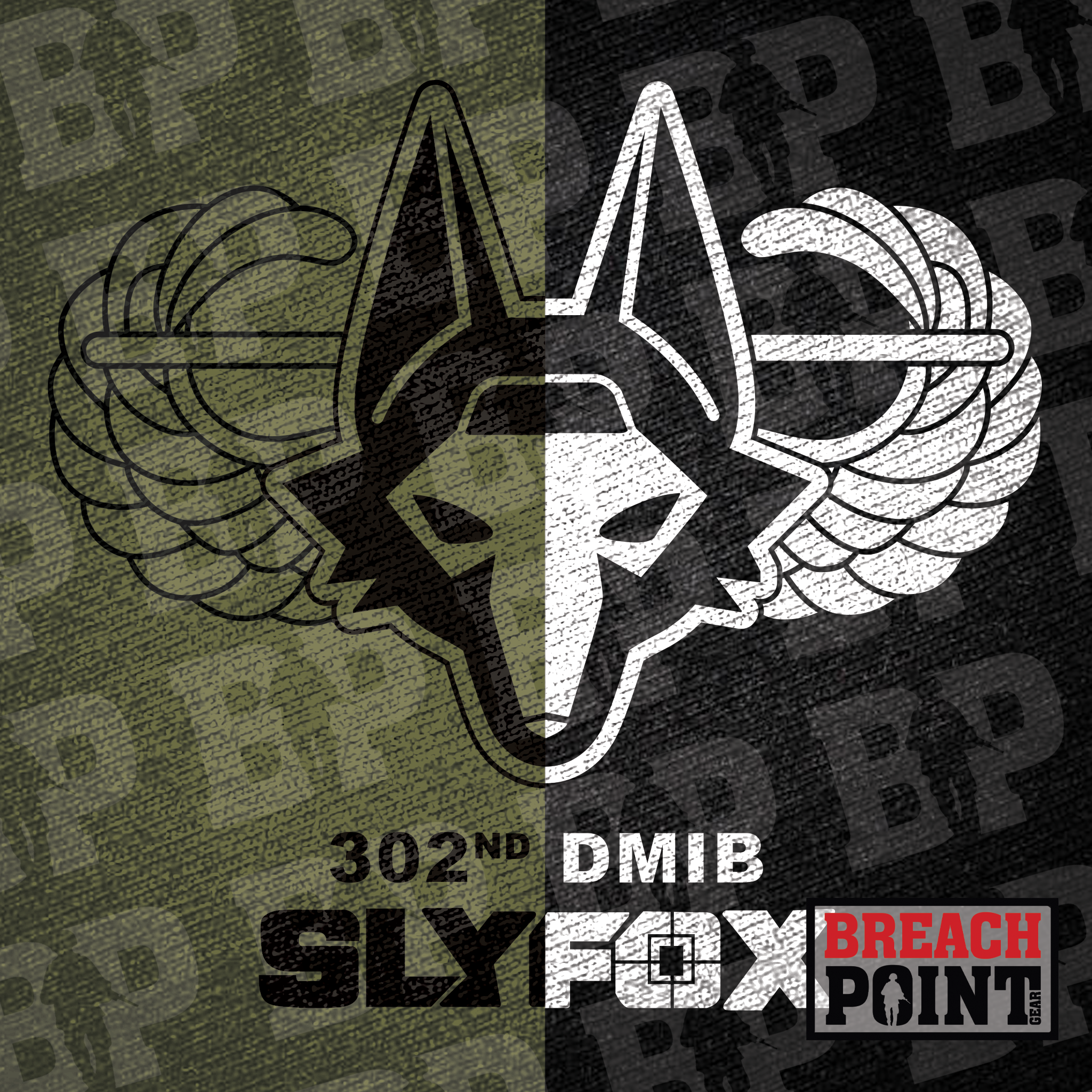 "SLY FOX" 302nd Intelligence and Electronic Warfare Battalion - T-Shirt (B74-2)