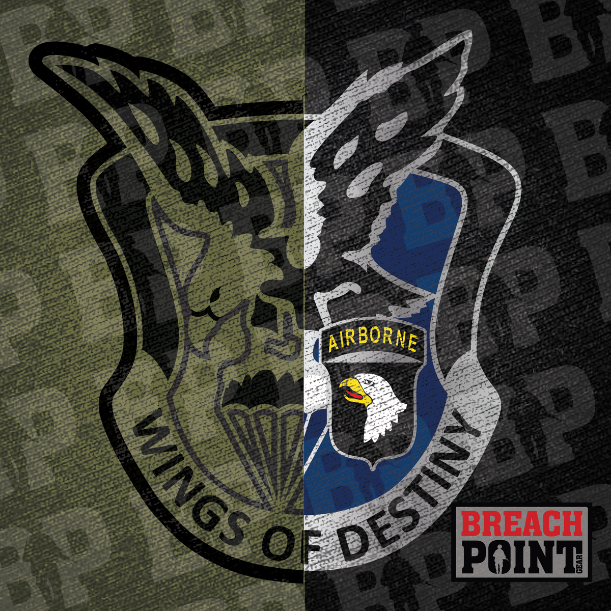 "WINGS OF DESTINY" 101st Combat Aviation Brigade - Sweatshirt (A40-1)