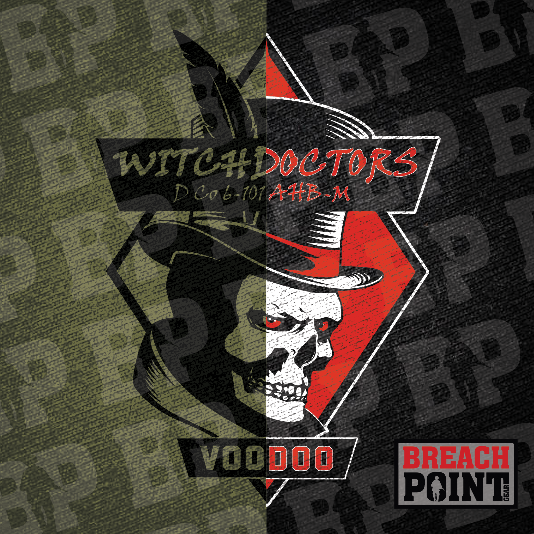 "WITCHDOCTORS" D/6-101st Combat Aviation Battalion - Hoodie (B159-1)