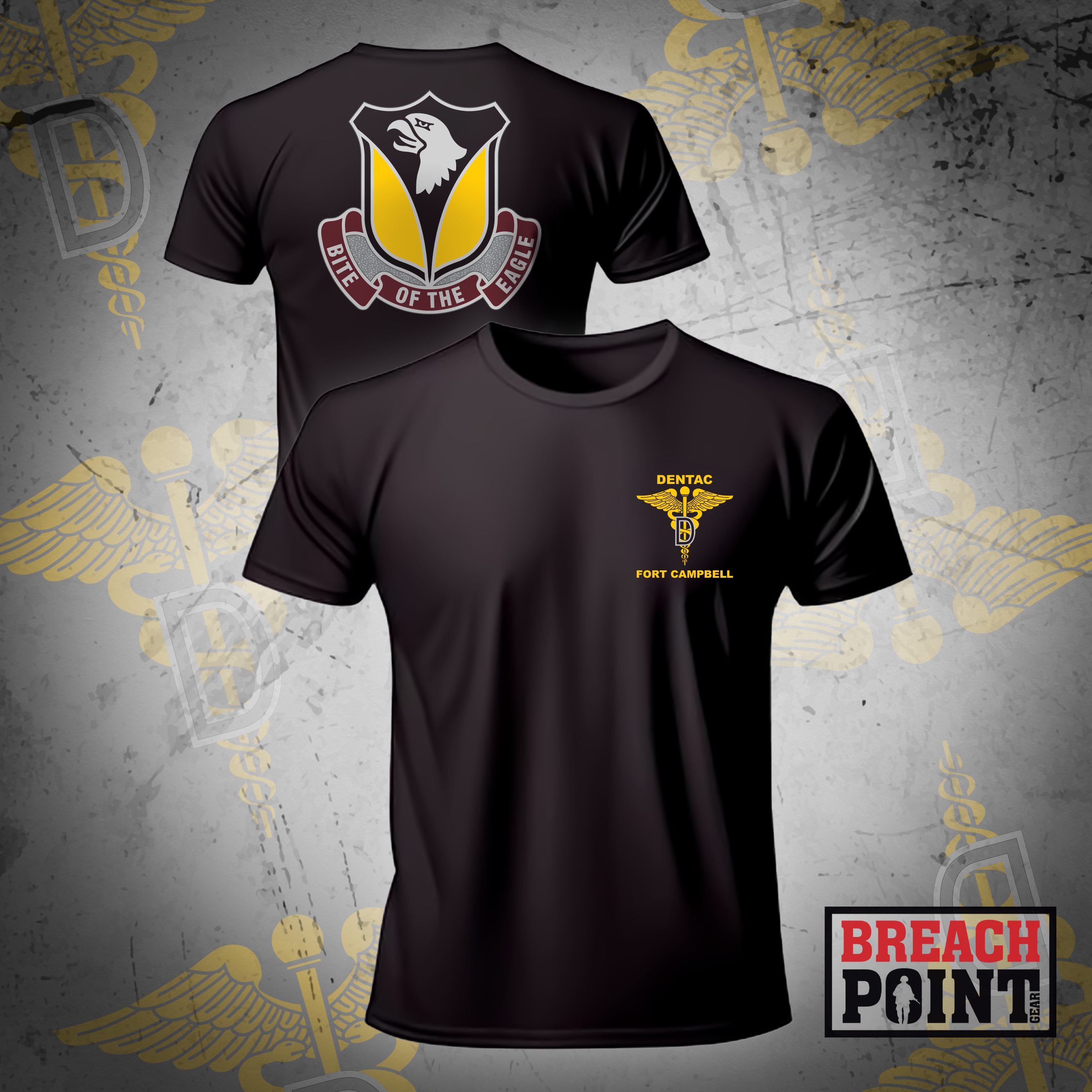 "BITE OF THE EAGLE" Dental Health Activity - Fort Campbell - T-Shirt (1)