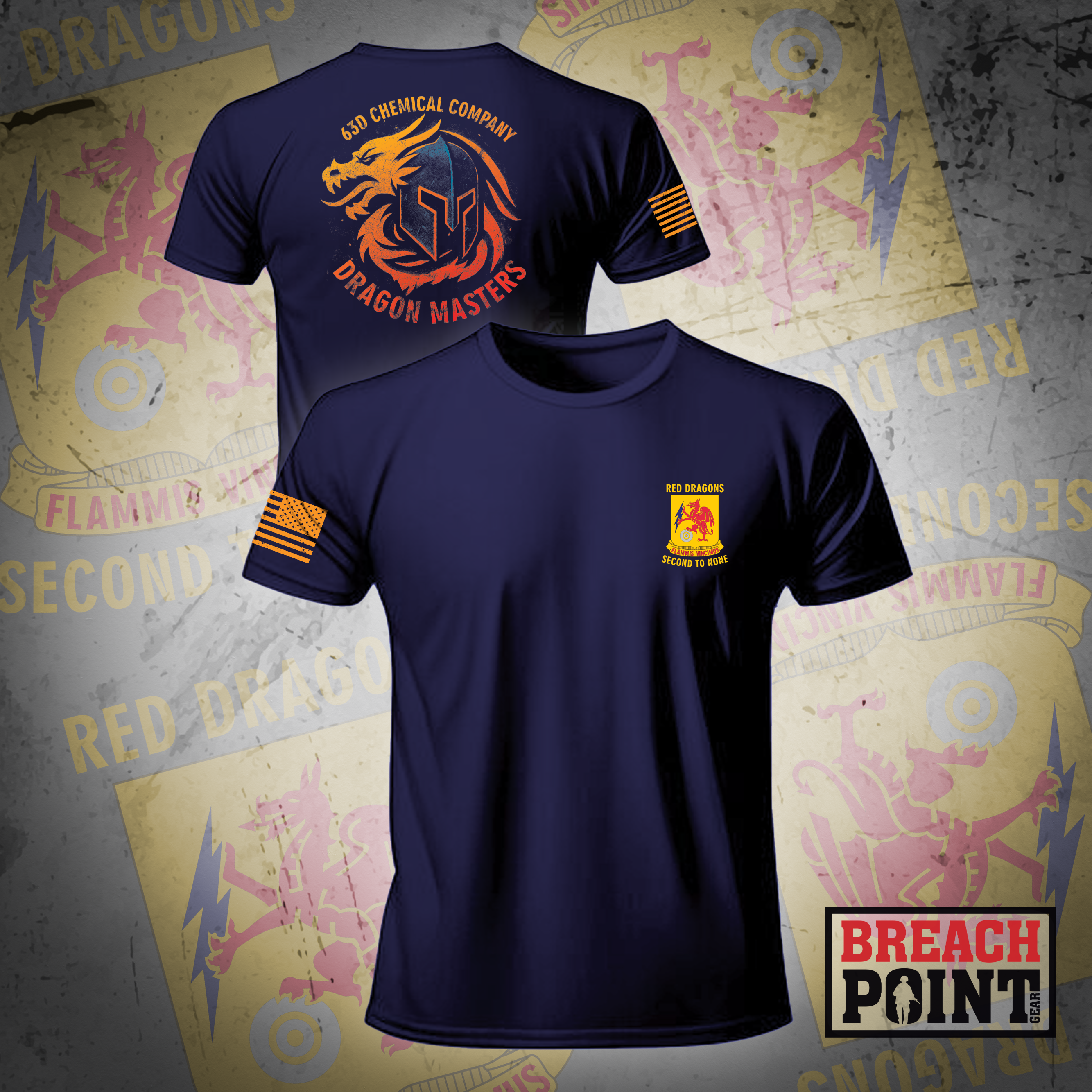 "DRAGON MASTERS" 63D Chemical Company - T-Shirt (1)