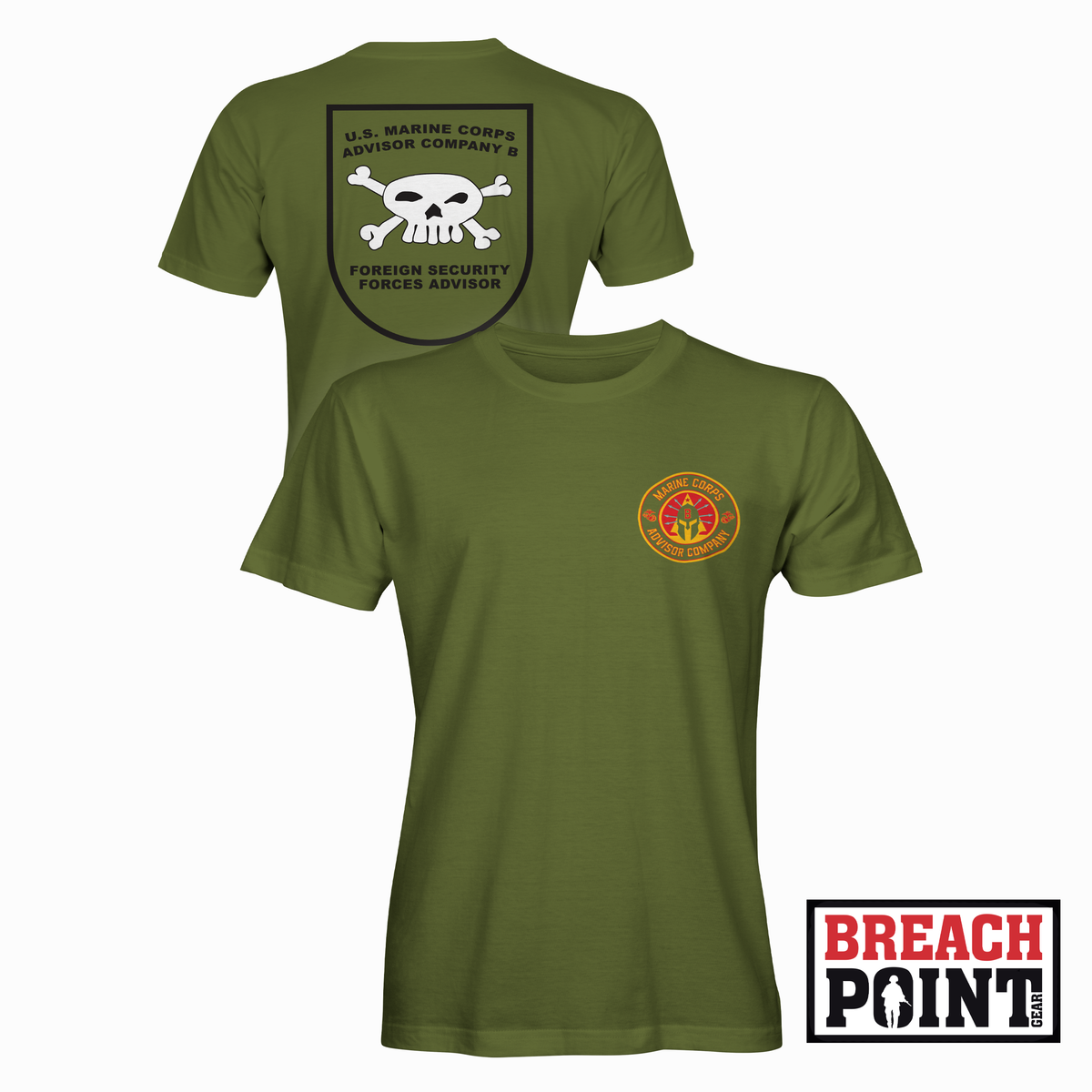 "MCAC-B" B/Marine Corps Advisor Company - Military Tee (B173-7)