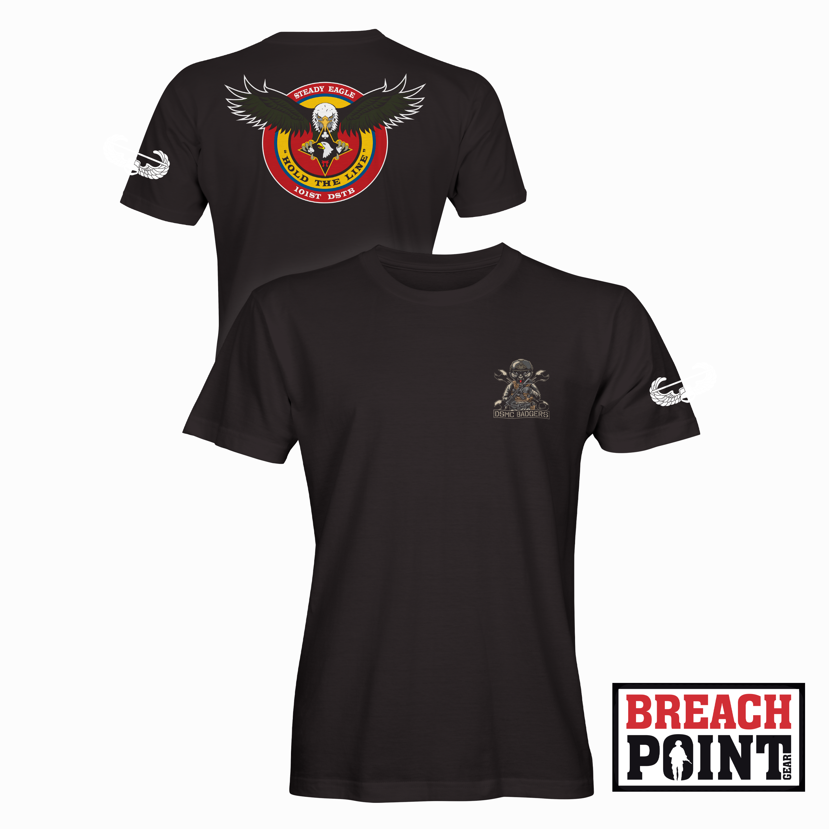 "BADGERS" DSMC/101st Division Sustainment Troops Battalion - T-Shirt (B148)