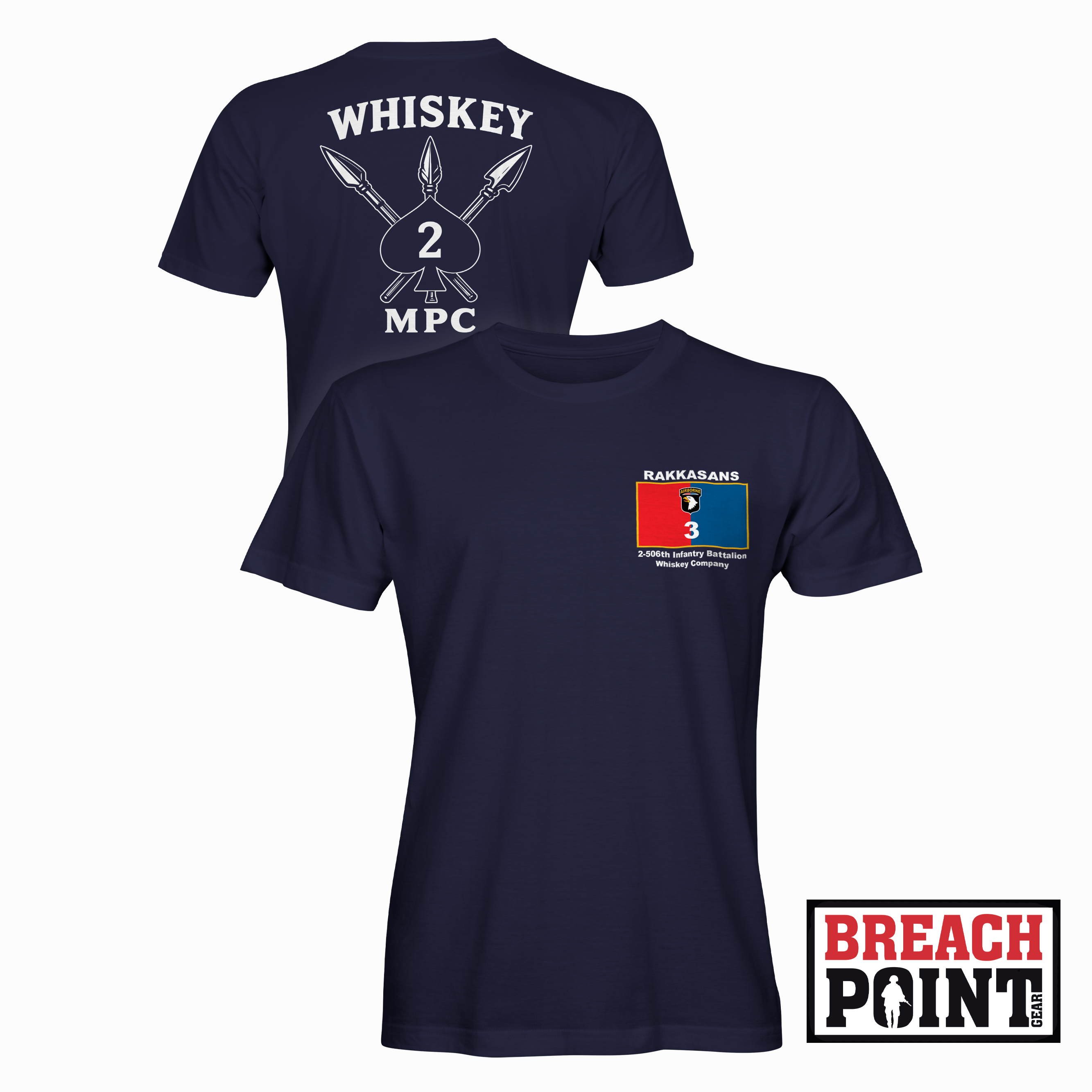 "WHISKEY" MPC/2-506th Infantry Regiment - T-Shirt (B54-2)