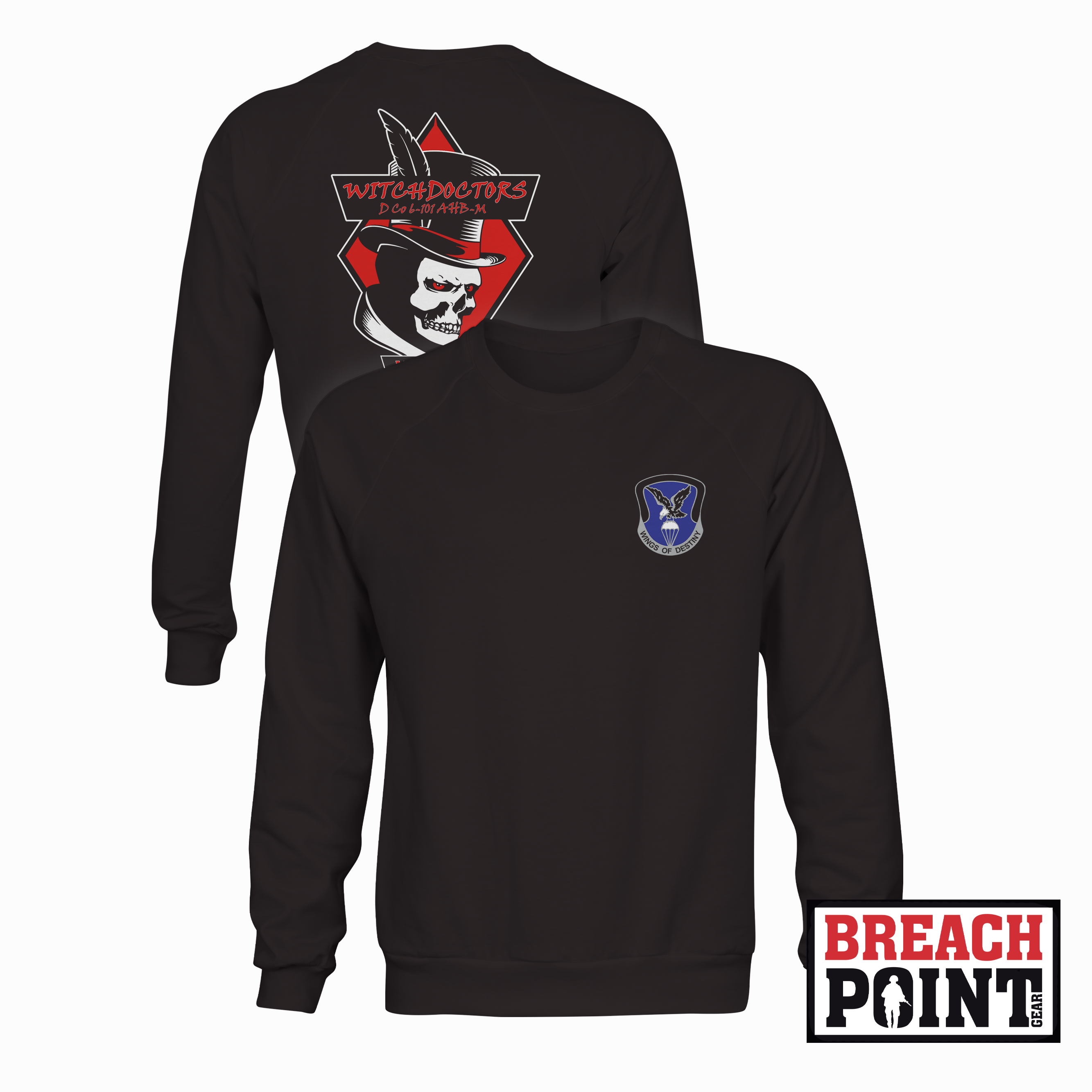 "WITCHDOCTORS" D/6-101st Combat Aviation Battalion - Sweatshirt (B159-1)
