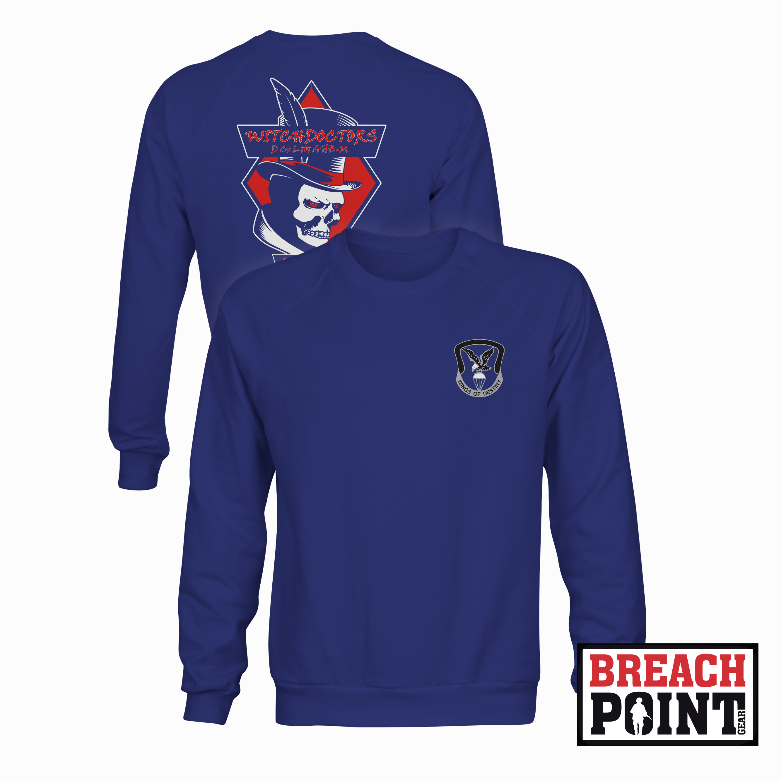 "WITCHDOCTORS" D/6-101st Combat Aviation Battalion - Sweatshirt (B159-2)