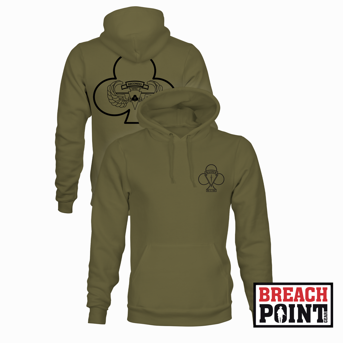 "RAIDERS" MFRC/1BCT, 101st Airborne Division - Hoodie (B48-3)