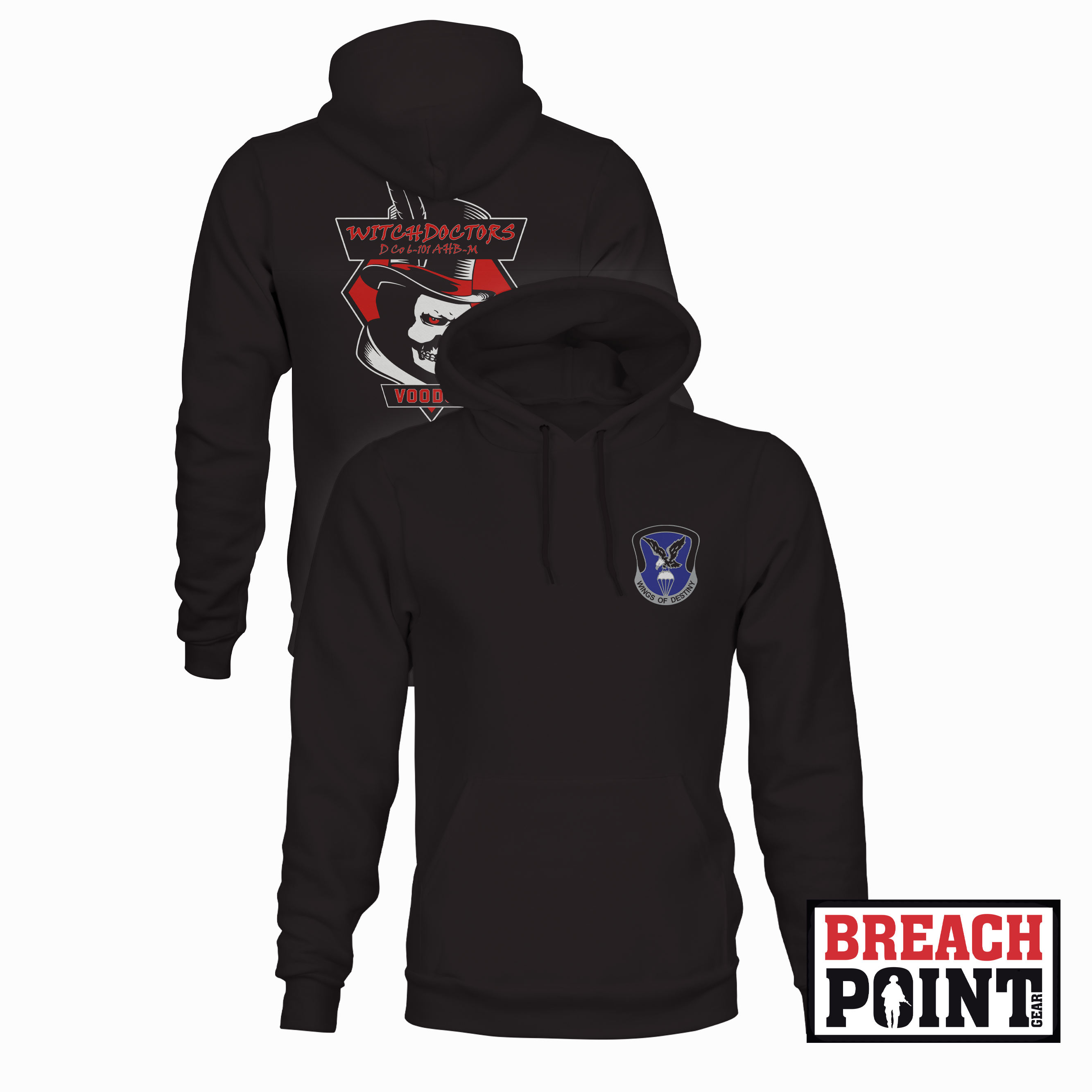 "WITCHDOCTORS" D/6-101st Combat Aviation Battalion - Hoodie (B159-1)