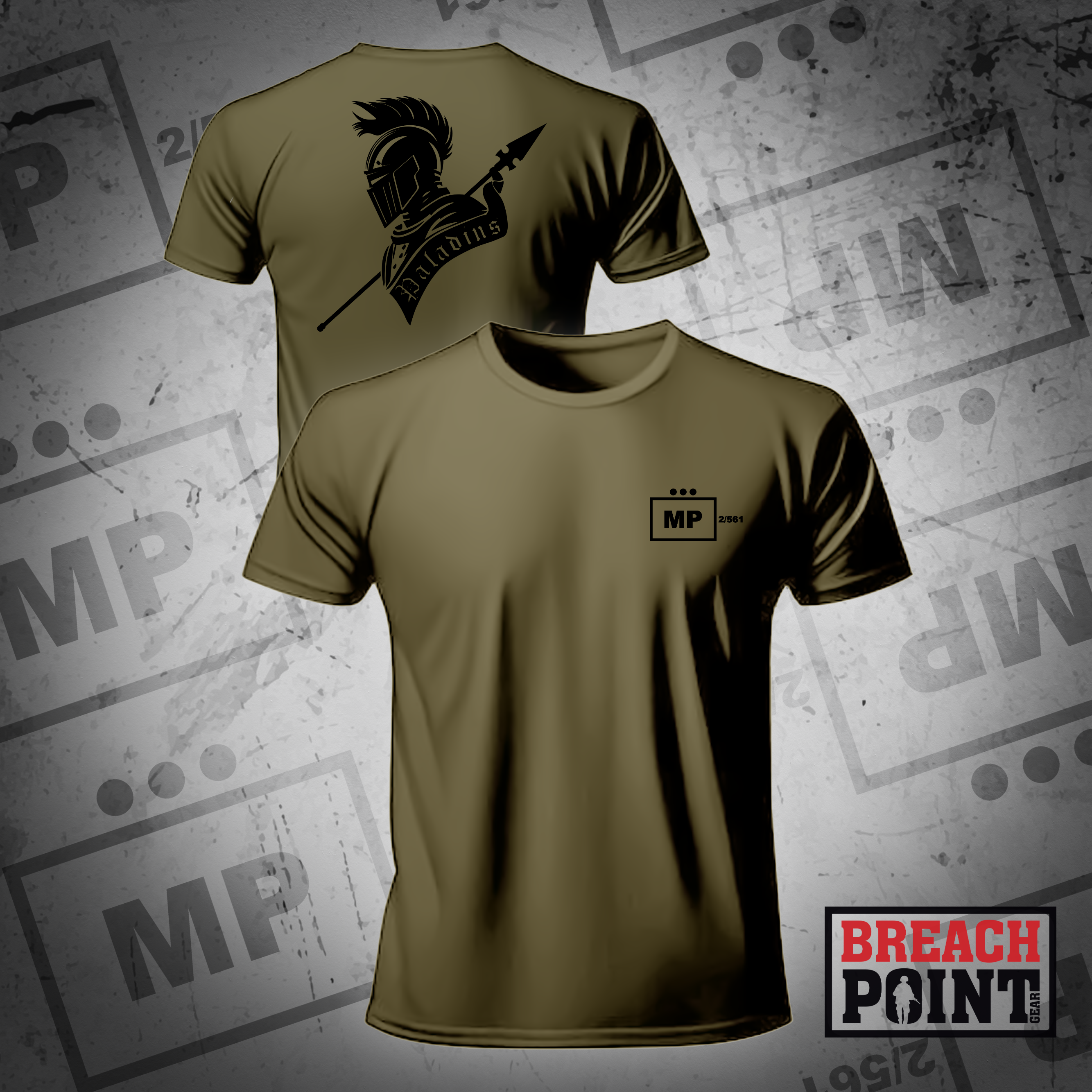 "PALADINS" 2/561st Military Police Company - Military Tee