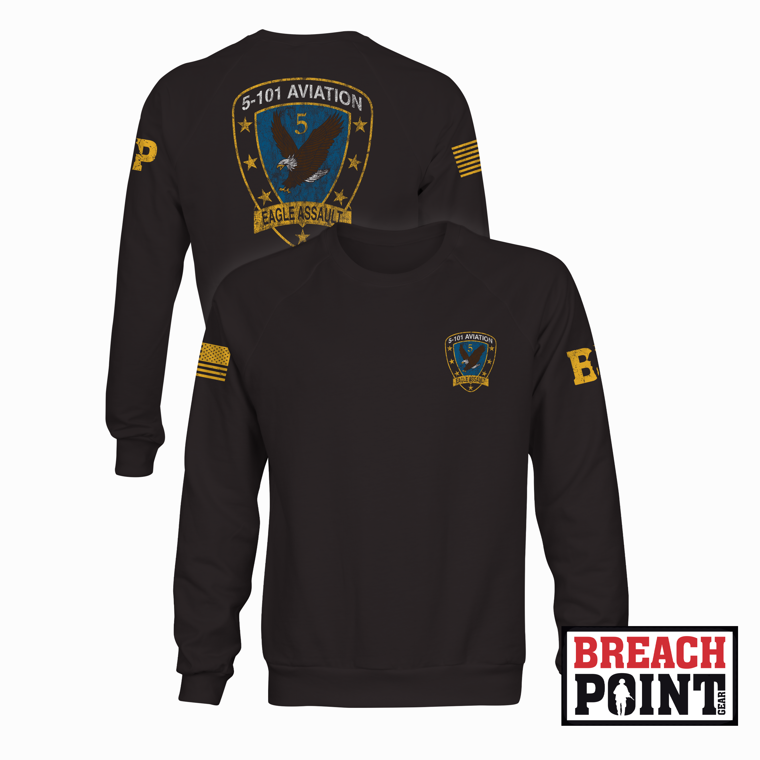 "EAGLE ASSAULT" 5-101st Combat Aviation Brigade - Sweatshirt (B89-BP-2)