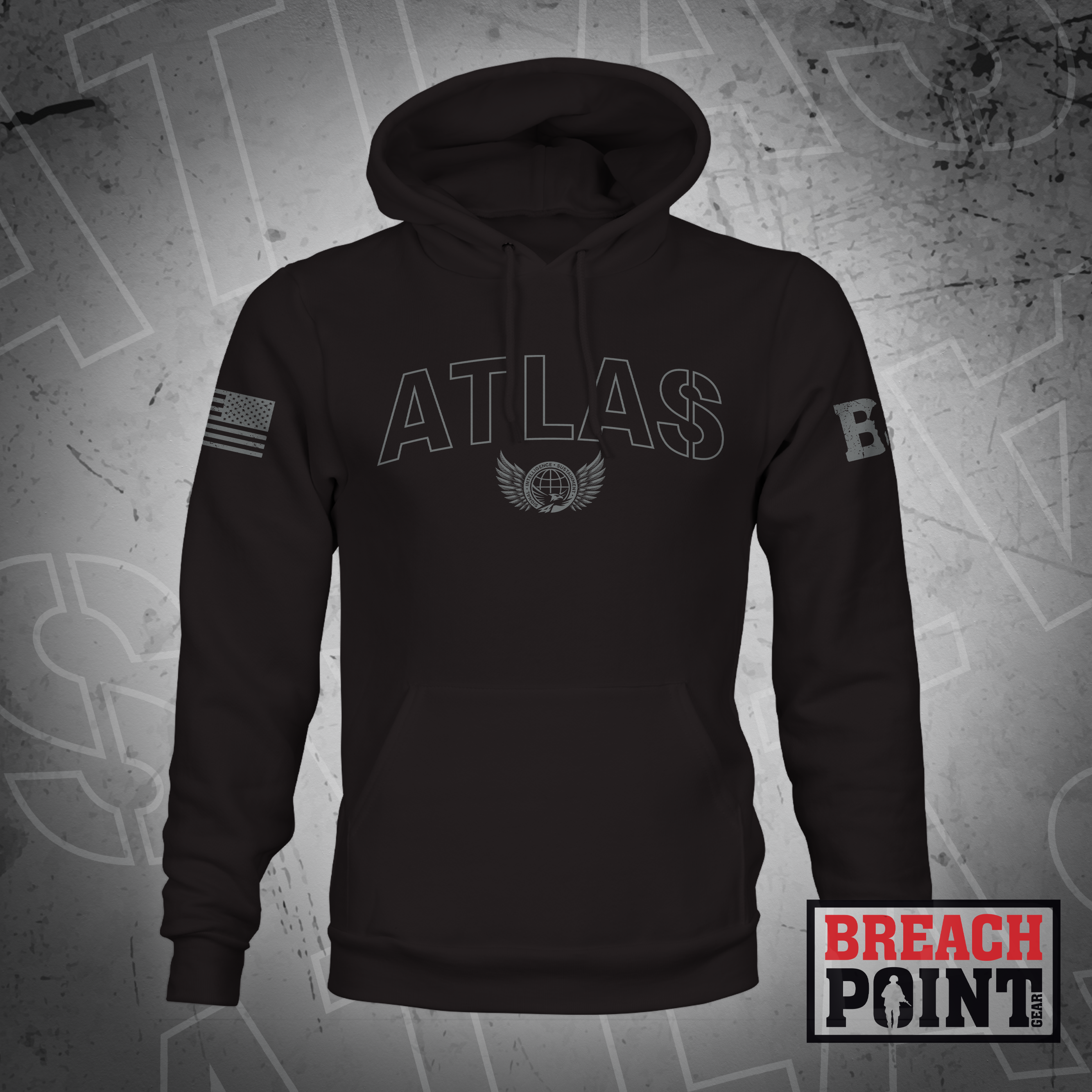 "ATLAS" SIS/Headquarters and Headquarters Battalion, 101st Airborne Division - Hoodie (B86-BP)