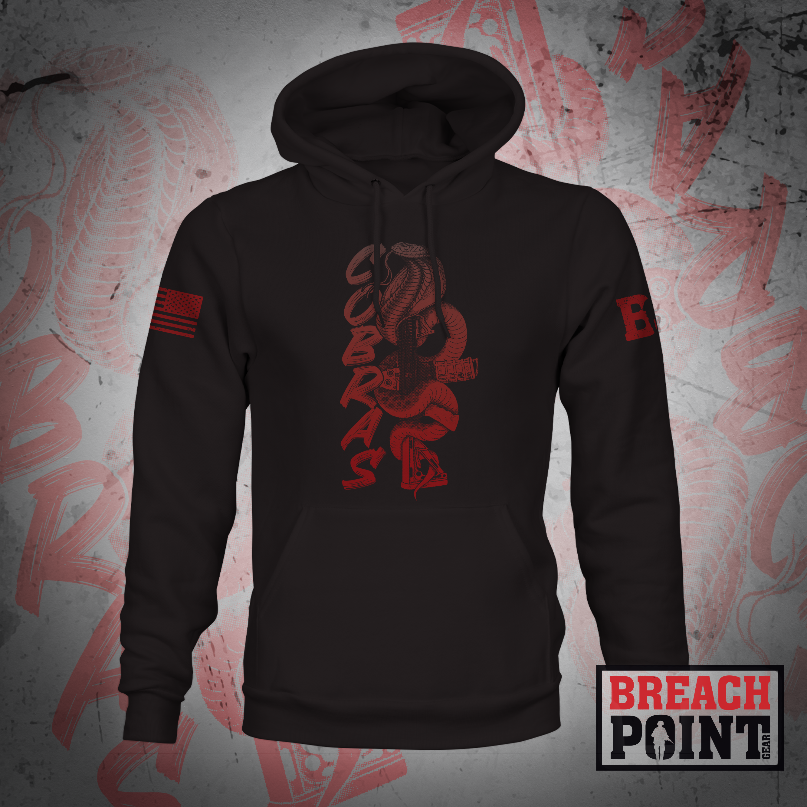"COBRAS" 1/C/1-506th Infantry Regiment - Hoodie (B78_BP)
