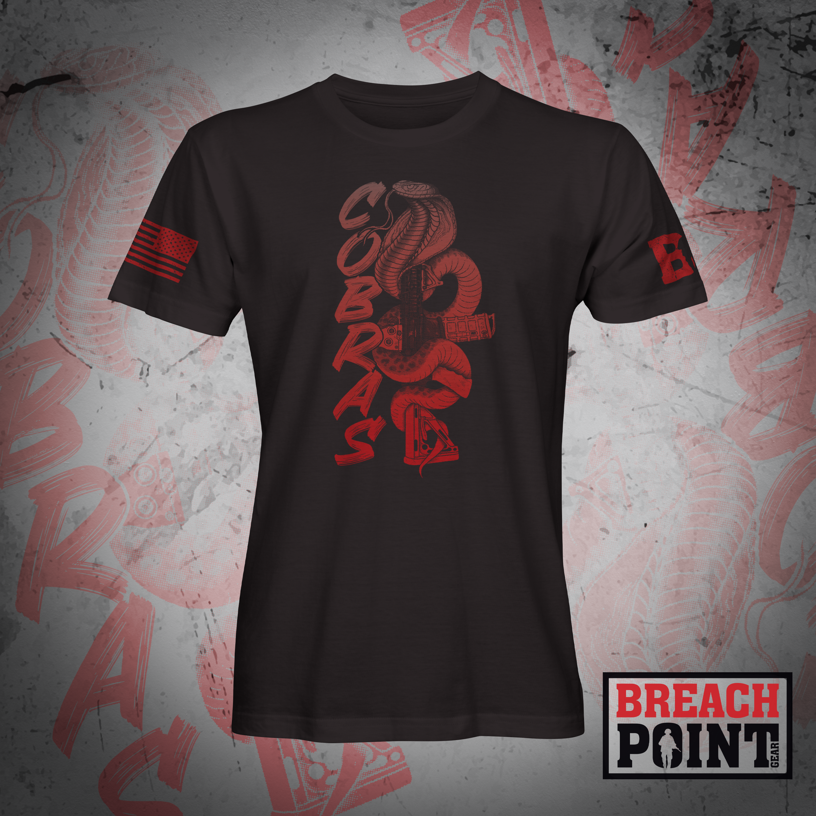 "COBRAS" 1/C/1-506th Infantry Regiment - T-Shirt (B78_BP)