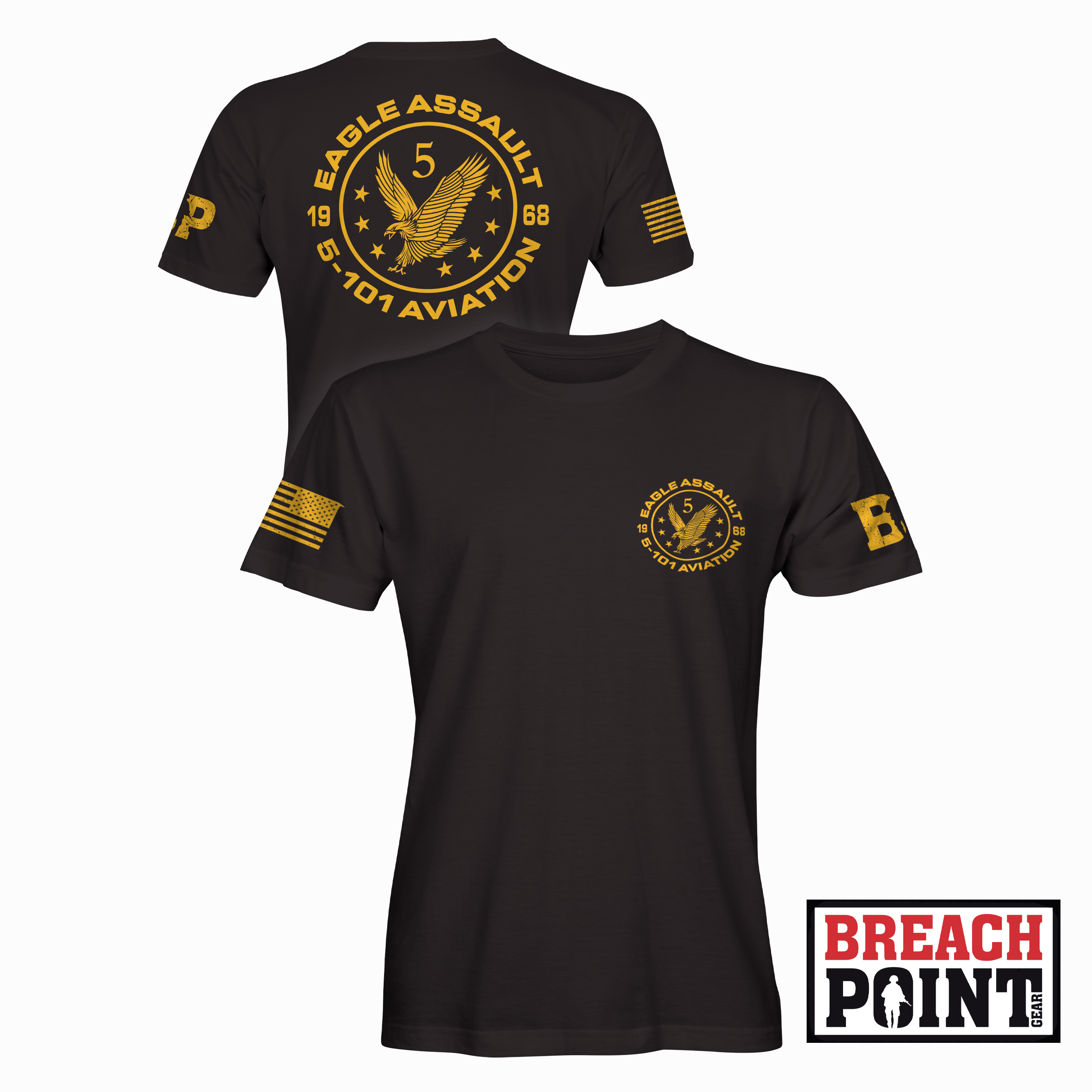 "EAGLE ASSAULT" 5-101st Combat Aviation Brigade - T-Shirt (B89-BP-1)