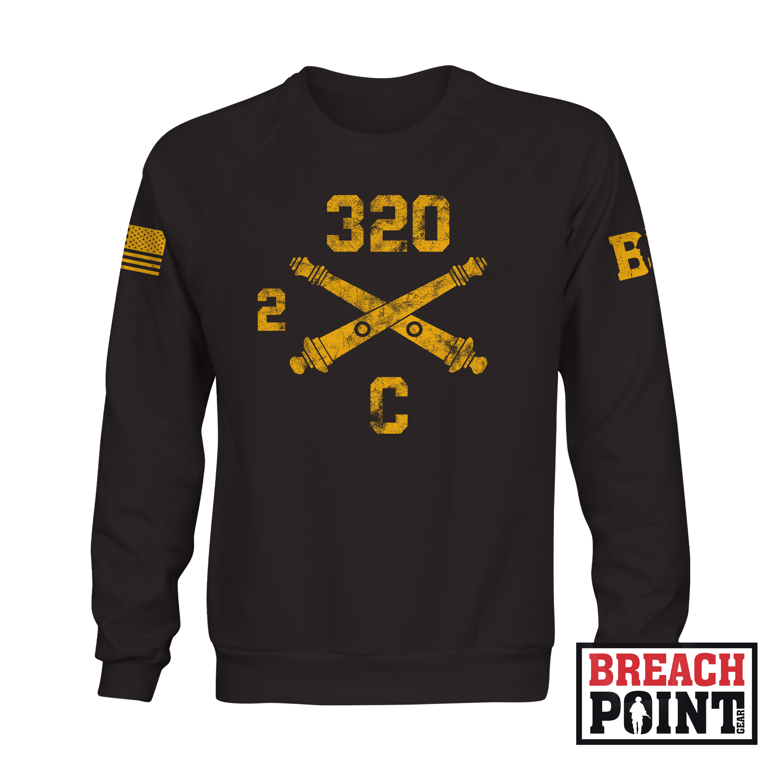 "BALLS OF THE EAGLE" 2-320th Field Artillery Regiment - Sweatshirt (A34_BP-4)