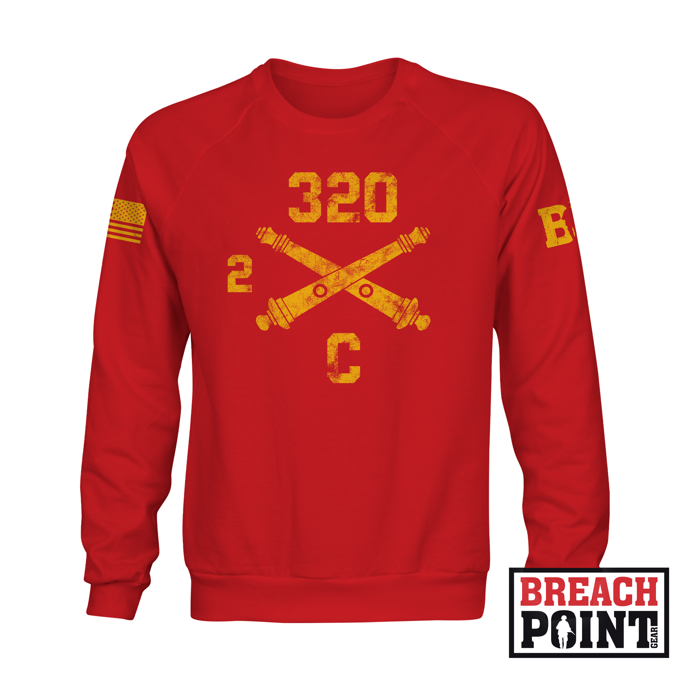 "BALLS OF THE EAGLE" 2-320th Field Artillery Regiment - Sweatshirt (A34_BP-4)