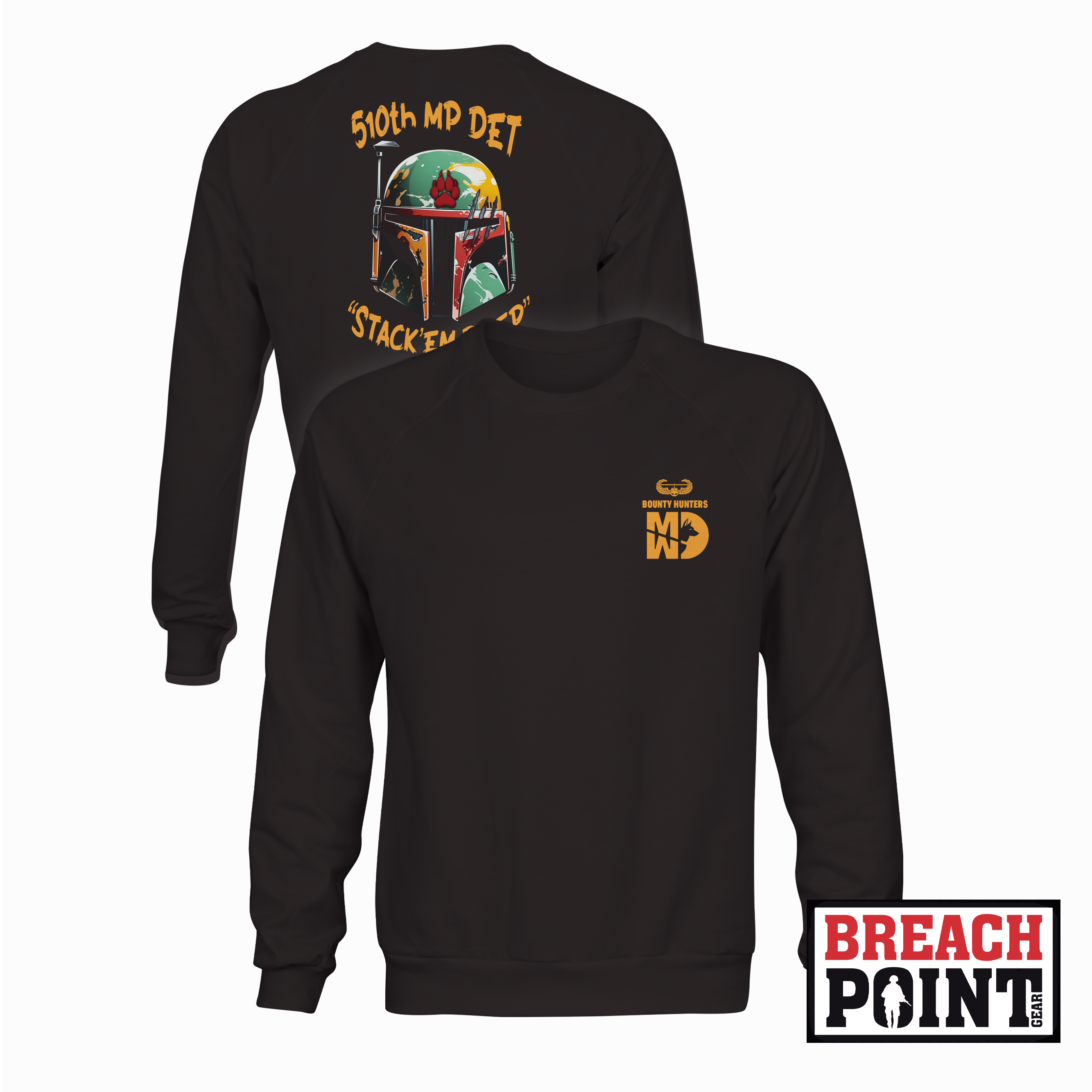 "BOUNTY HUNTERS" 510th Military Police Detachment - Sweatshirt (B126)