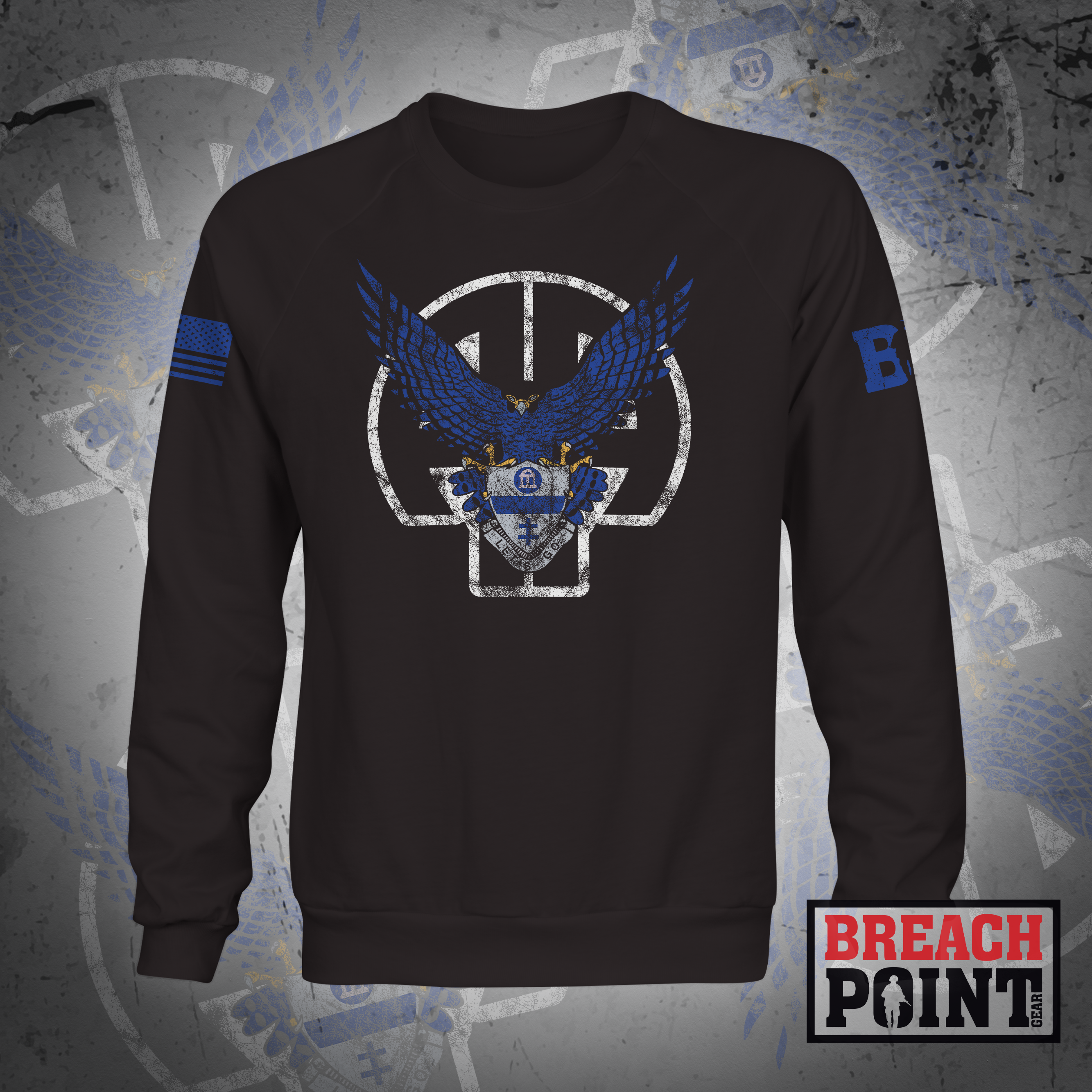 "BLUE FALCONS" 3-325th Parachute Infantry Regiment - Sweatshirt (A31_BP-1)