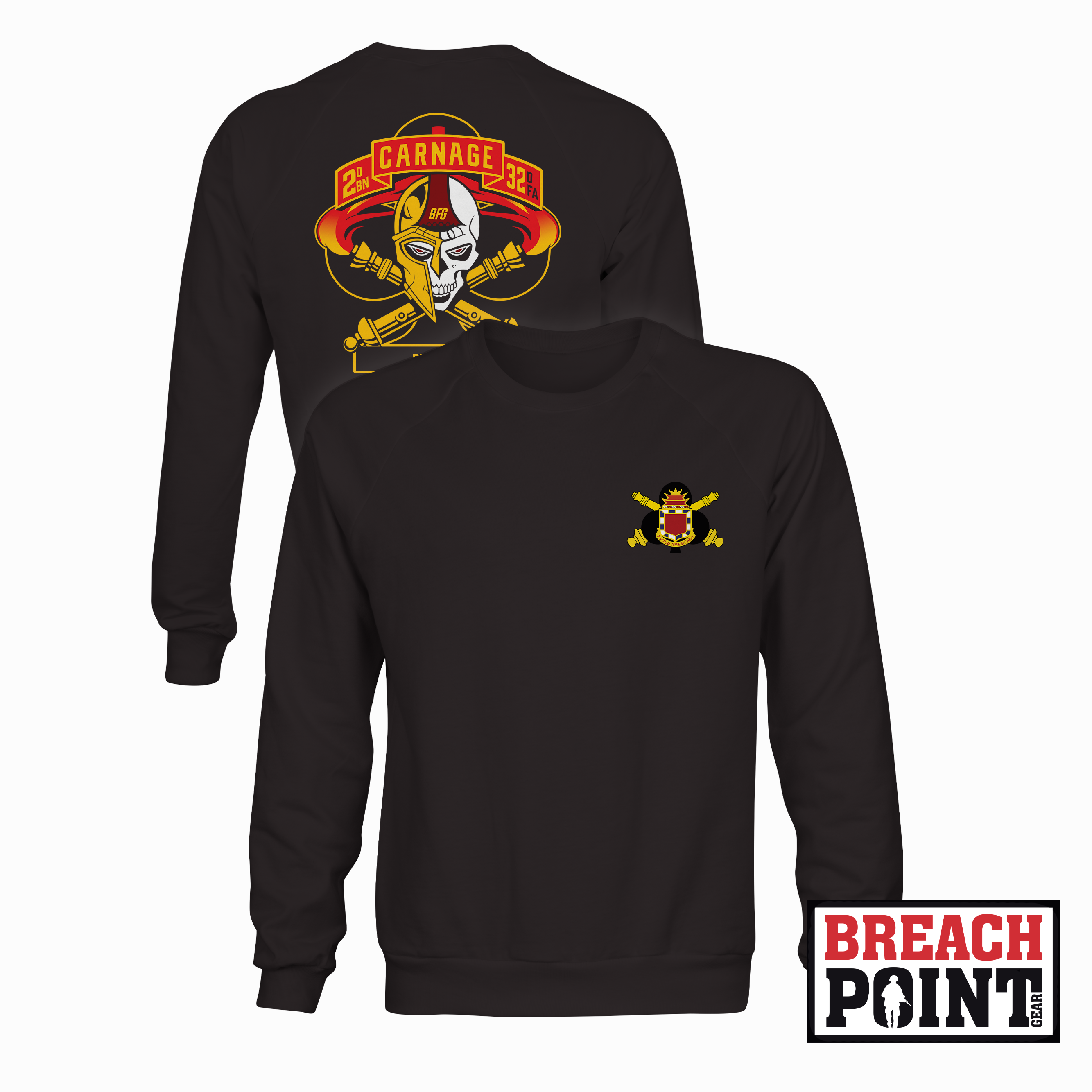 "CARNAGE" C/2-32 Field Artillery Regiment - Sweatshirt (B94-1)