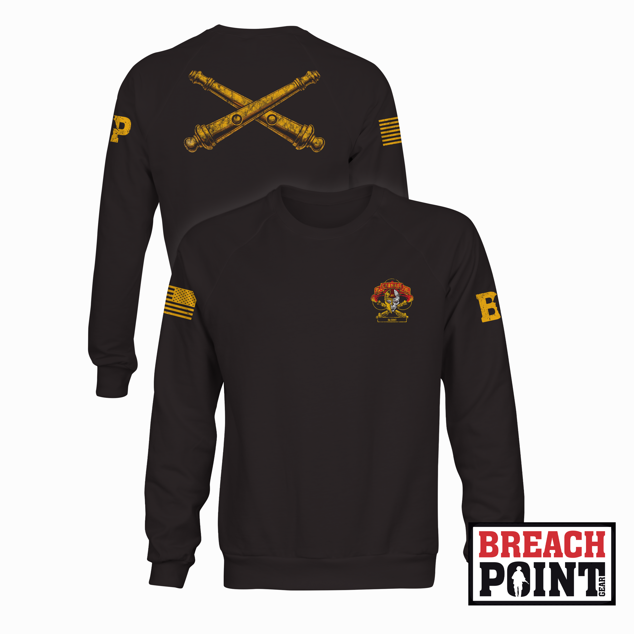 "CARNAGE" C/2-32 Field Artillery Regiment - Sweatshirt (B94_BP)