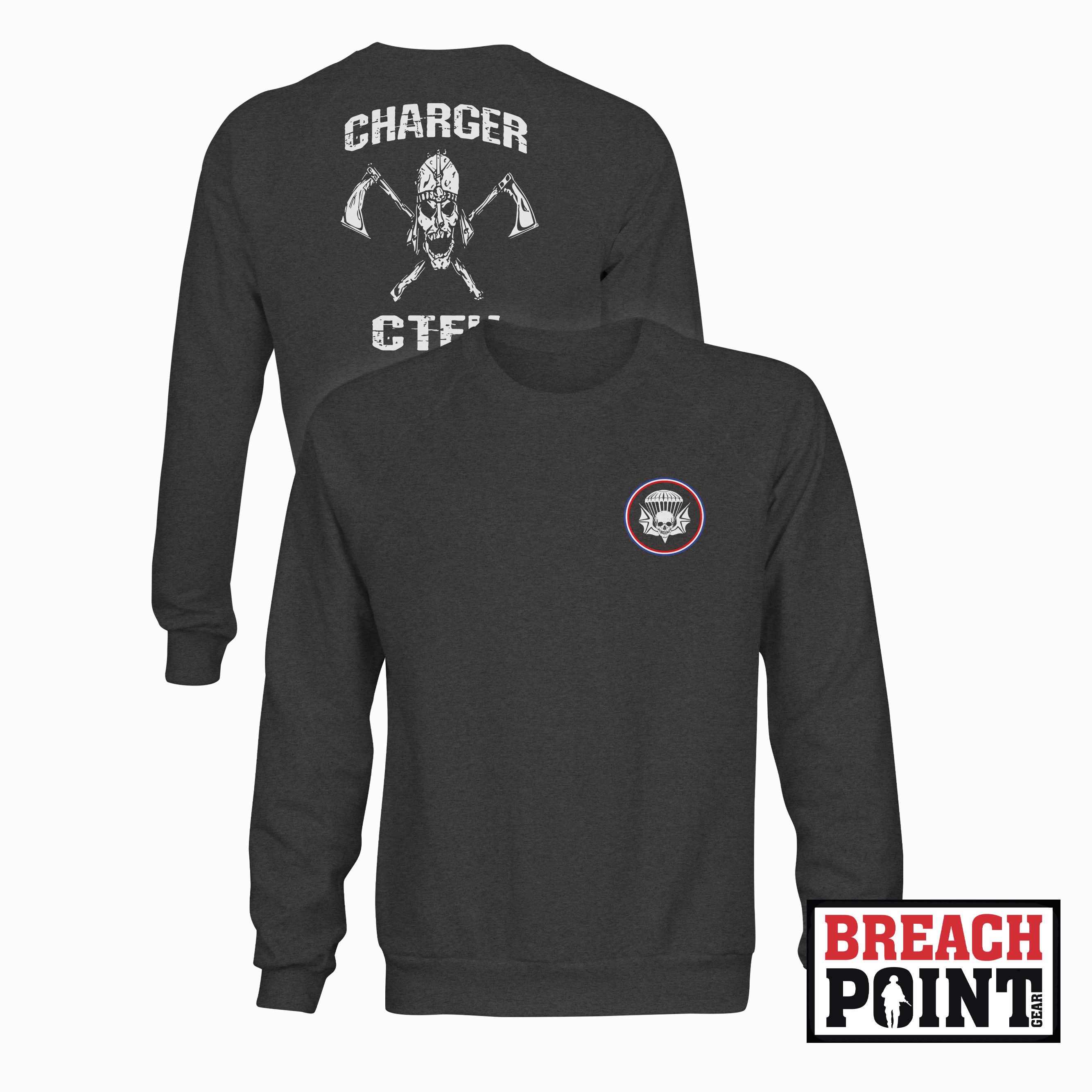 "CHARGER" C/2-502nd Infantry Regiment - Sweatshirt (B107)