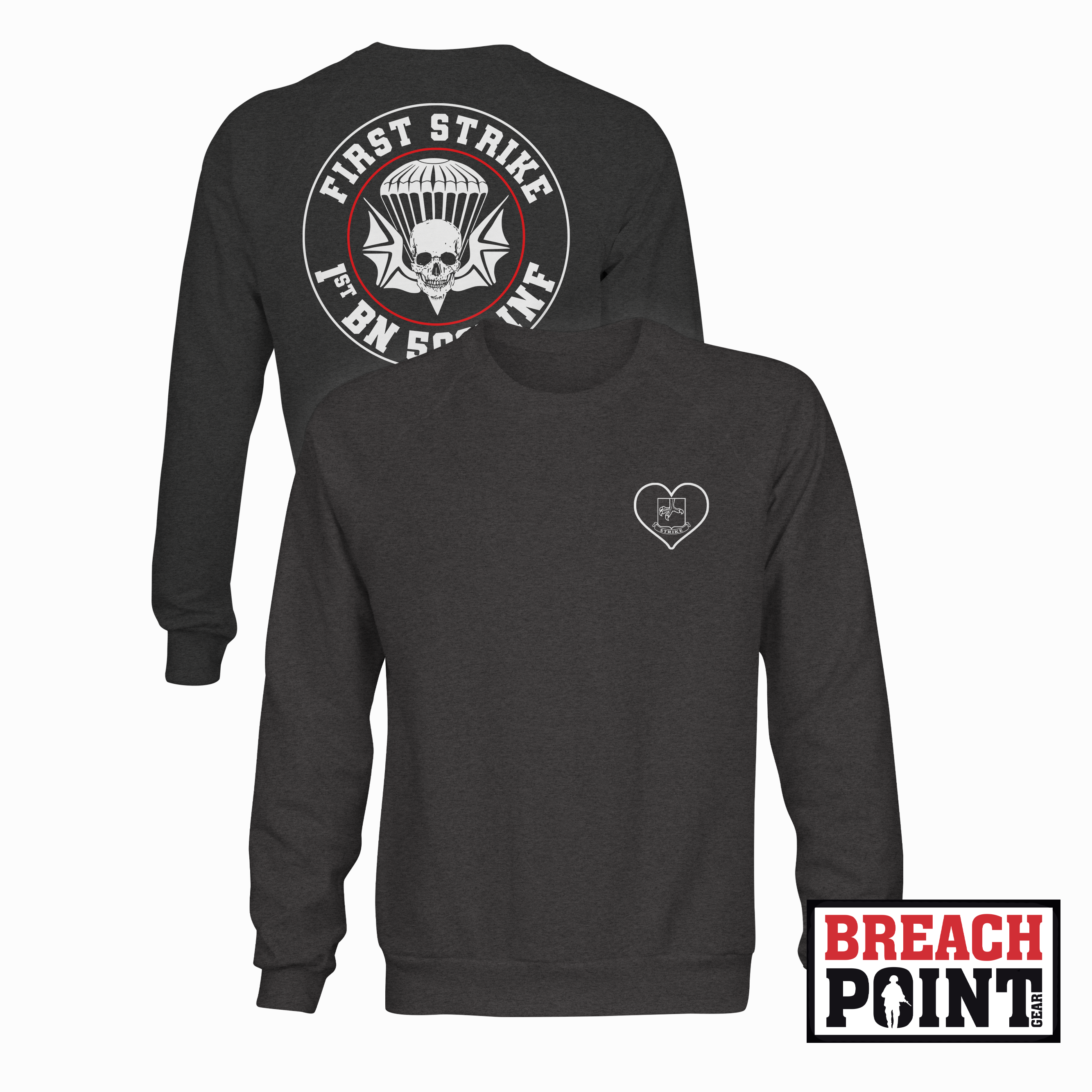 "FIRST STRIKE" 1-502nd Infantry Regiment - Sweatshirt (A10-2)