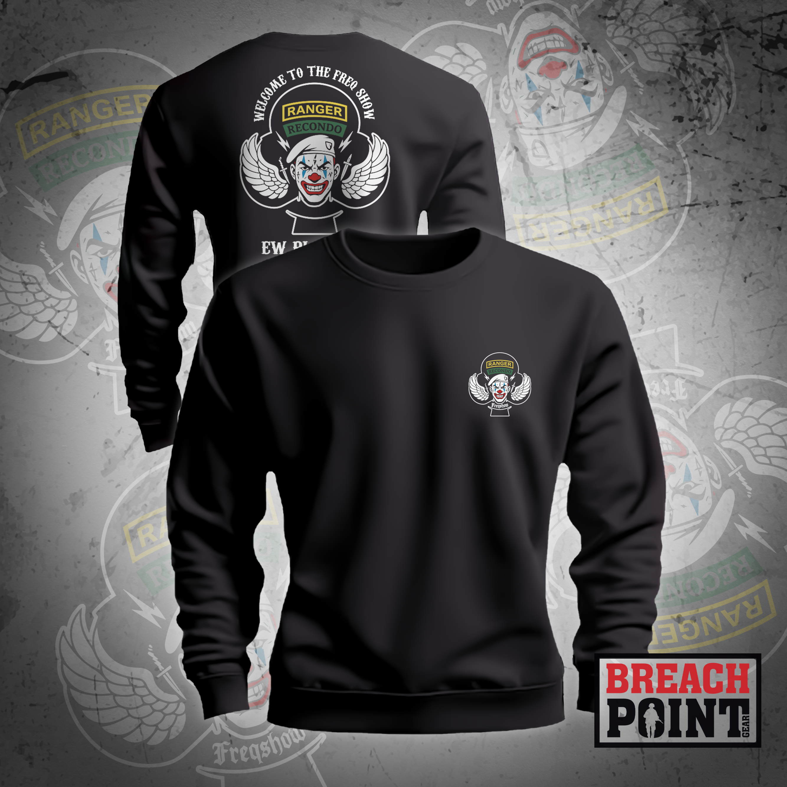 "FREQ SHOW" Cyber Platoon/MPC/2-327th Infantry Regiment - Sweatshirt (1)