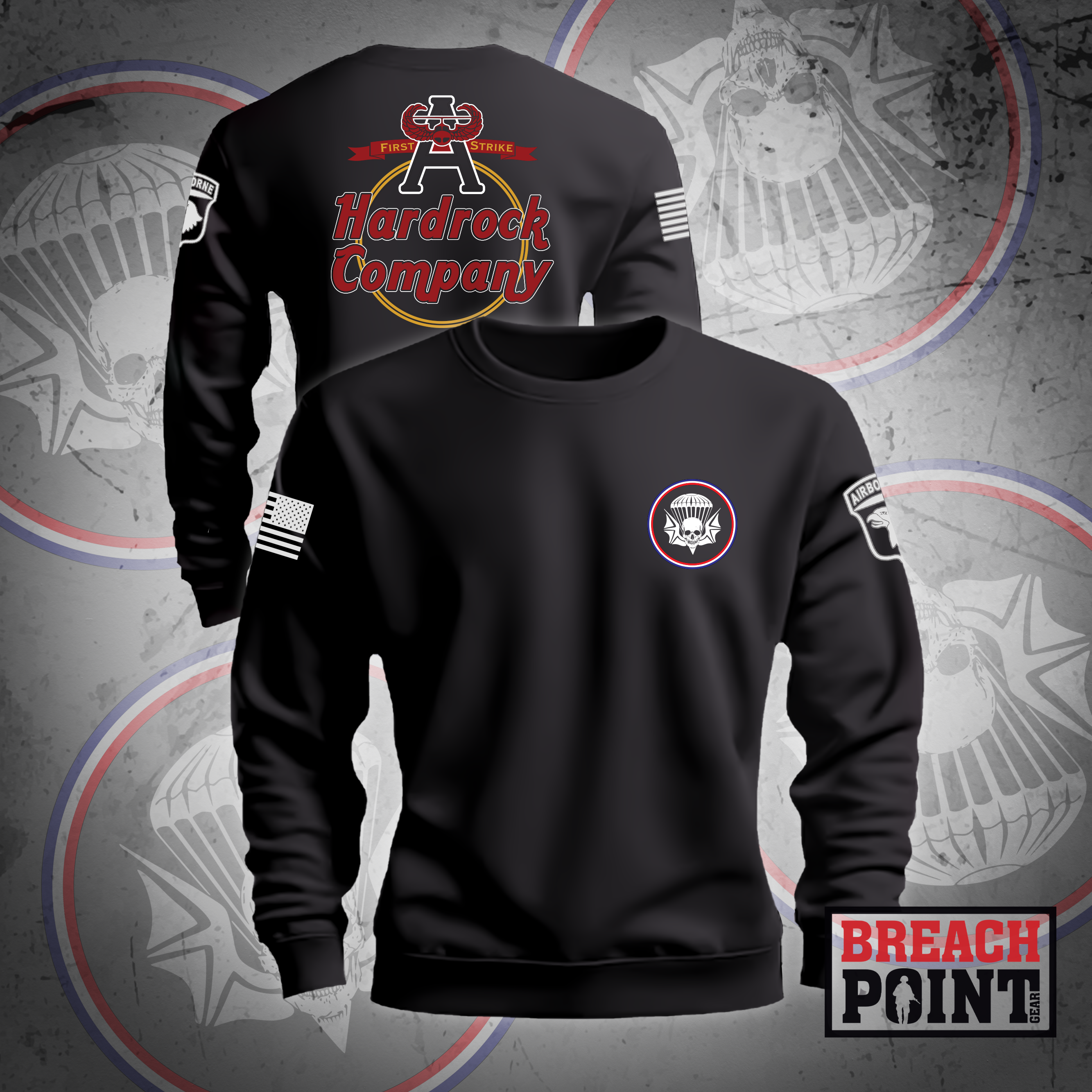 "HARDROCK" A/1-502nd Infantry Regiment - Sweatshirt (1)