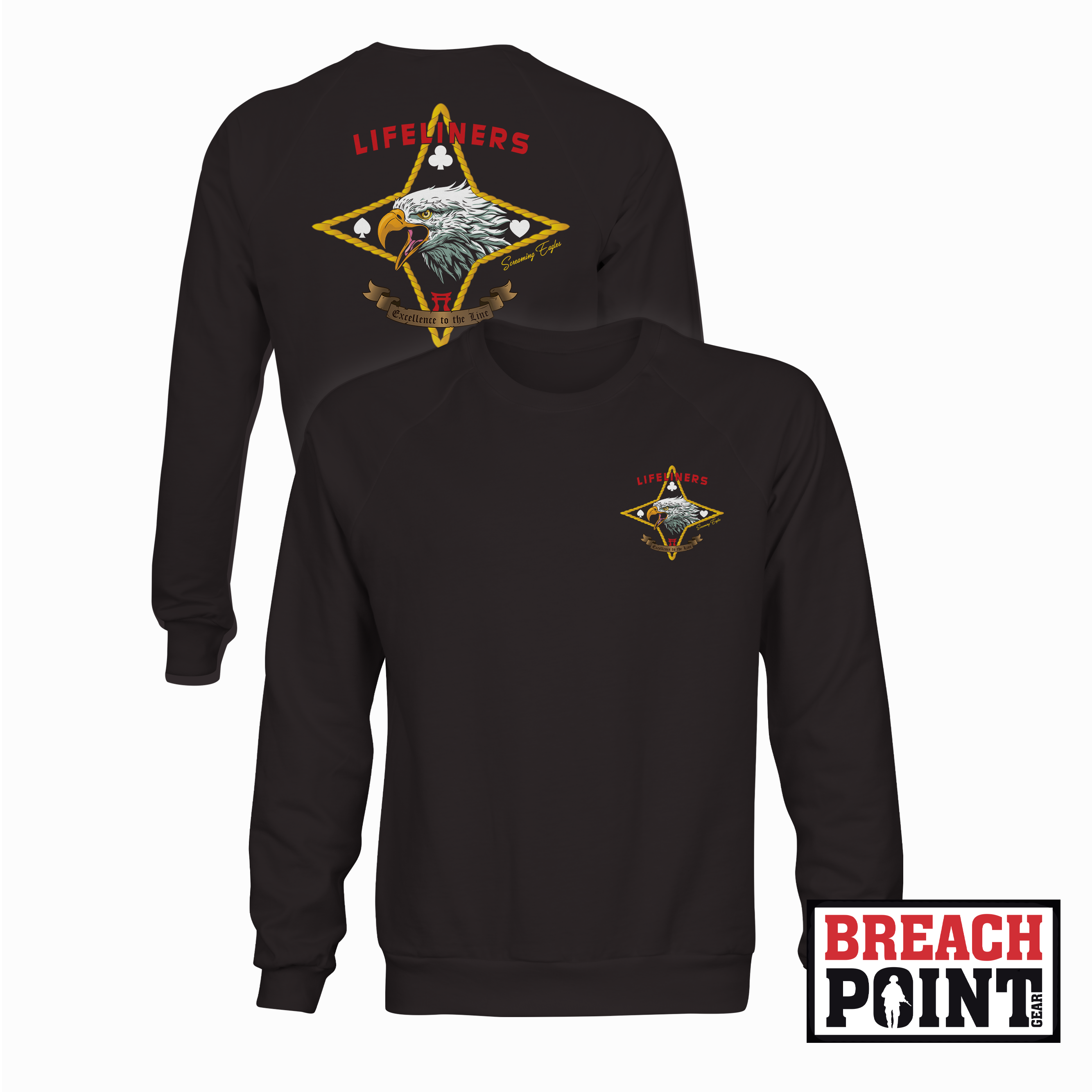 "LIFELINERS" 101st Division Sustainment Brigade - Sweatshirt (A36)