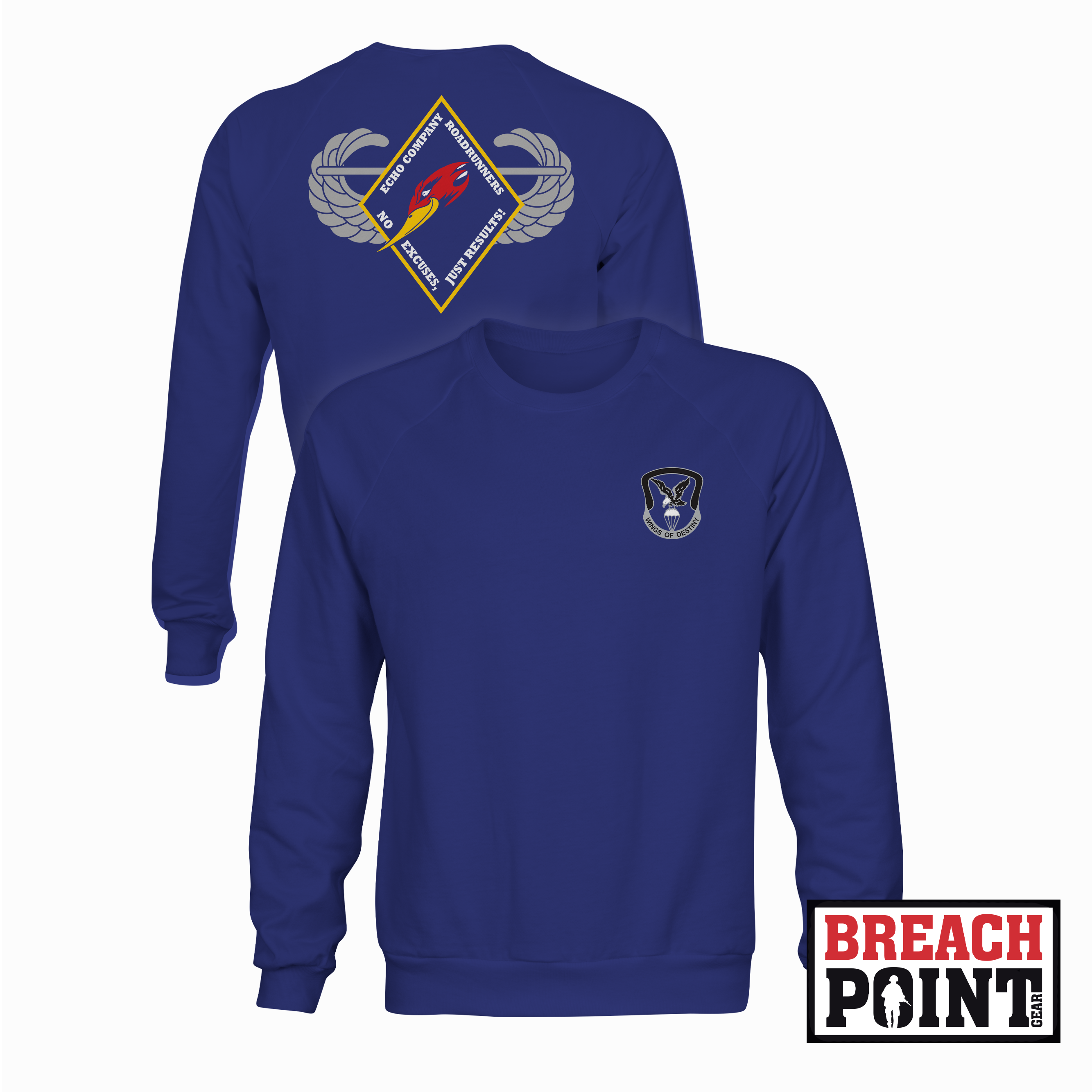 "ROADRUNNERS" E/96th Aviation Support Battalion - Sweatshirt (B130)