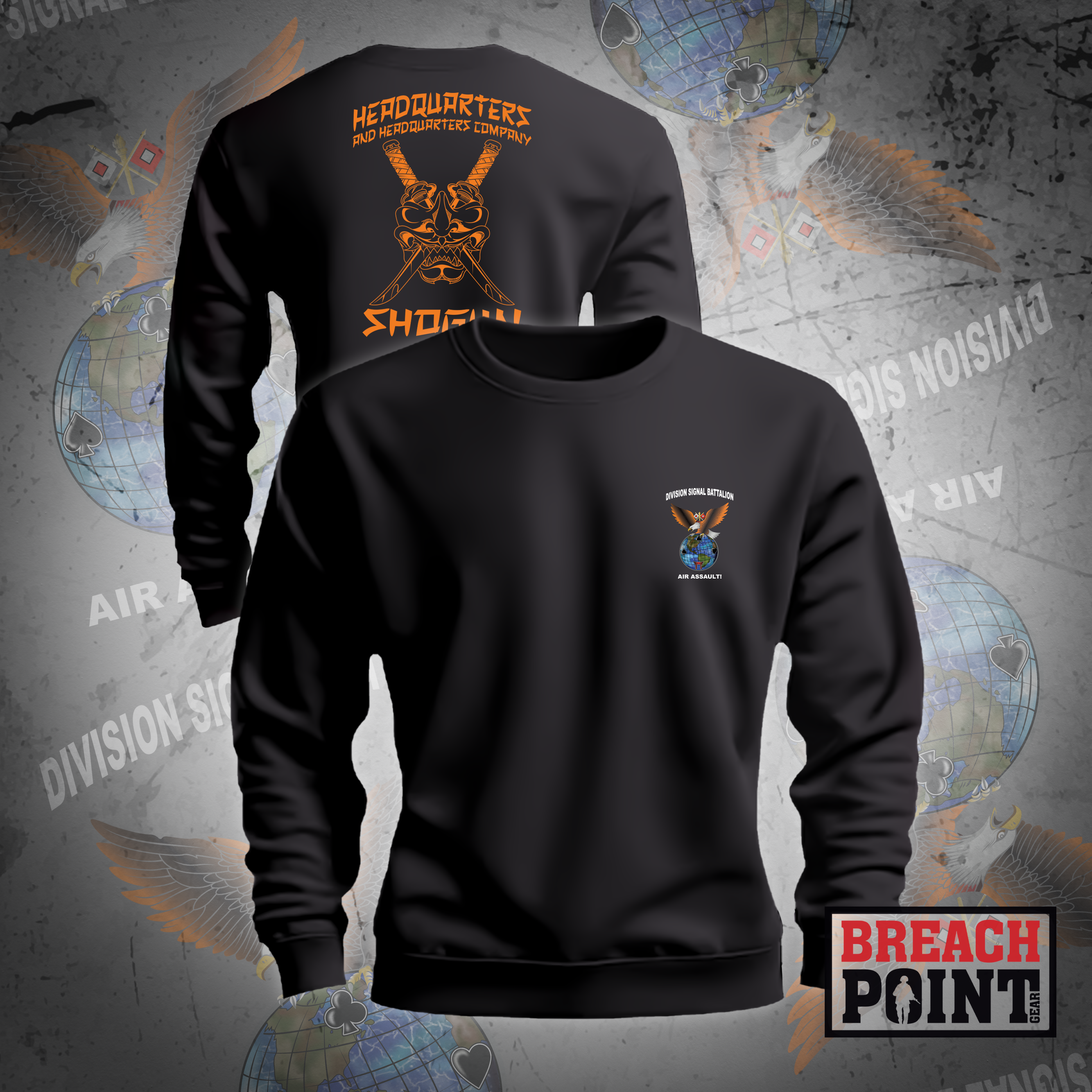 "SHOGUN" HHC/101st Division, Signal Battalion - Sweatshirt (1)