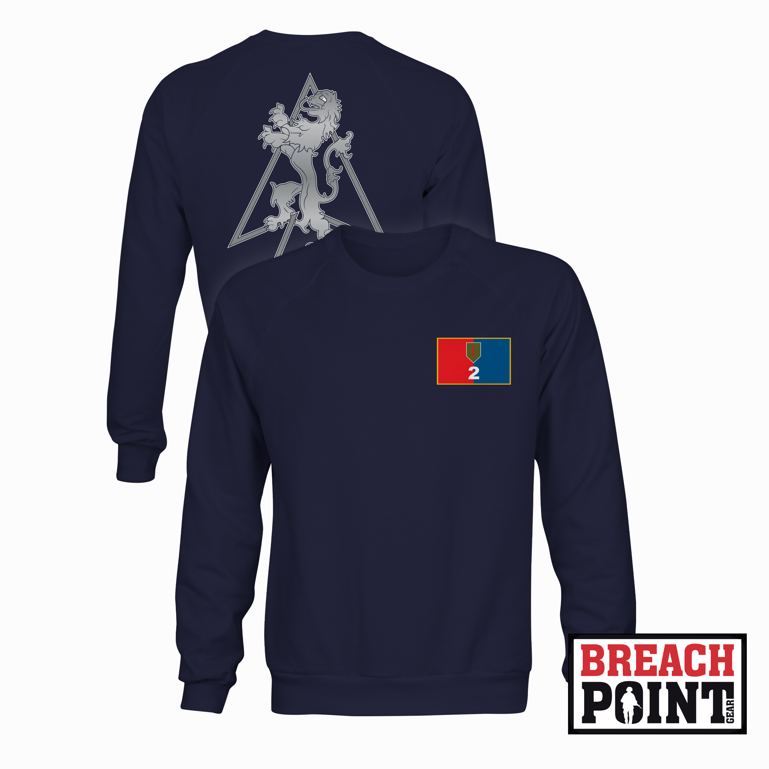"SILVER LIONS" 2nd Armored Brigade Combat Team - Sweatshirt (B156)