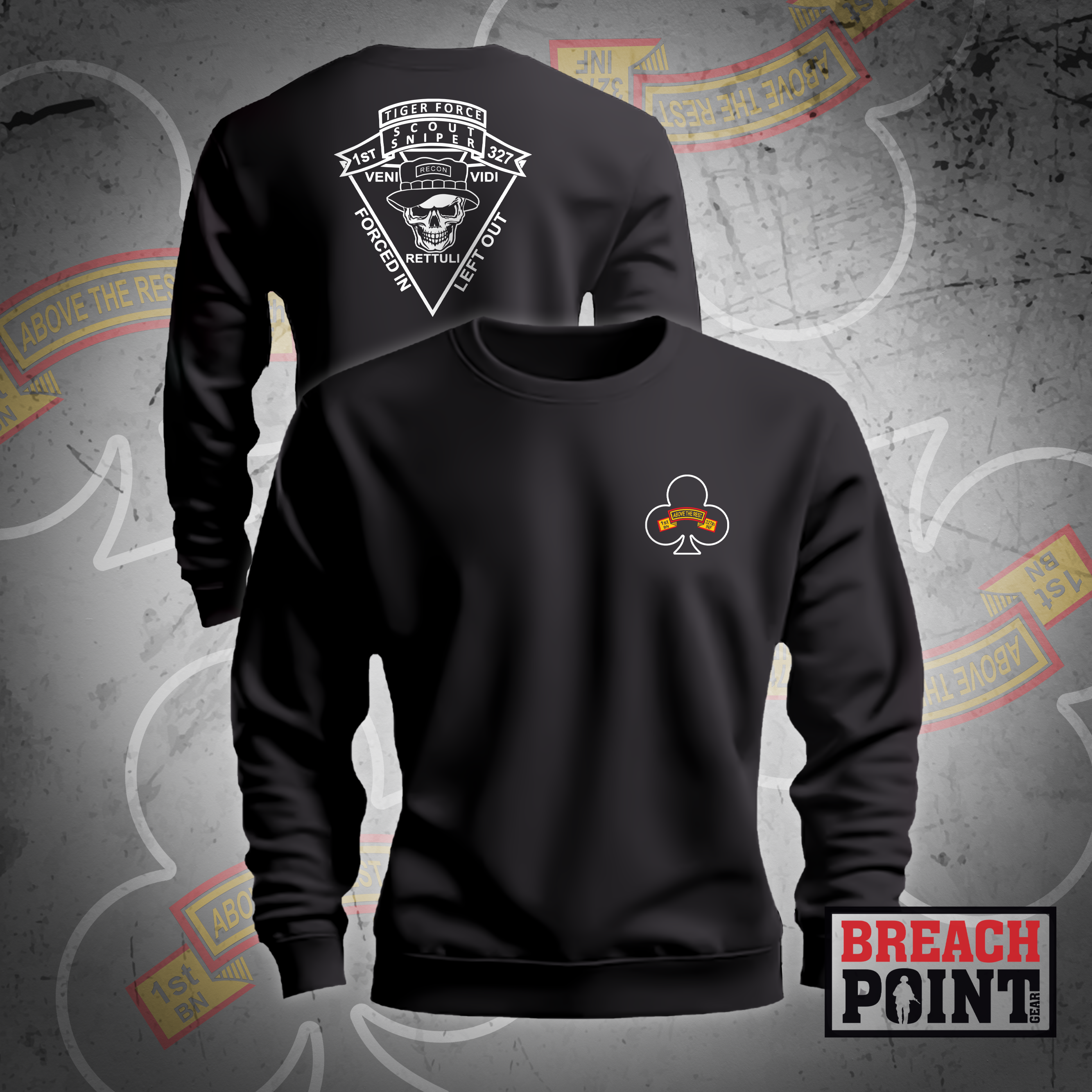 "TIGER FORCE" Scouts/1-327th Infantry Regiment - Sweatshirt (B75)