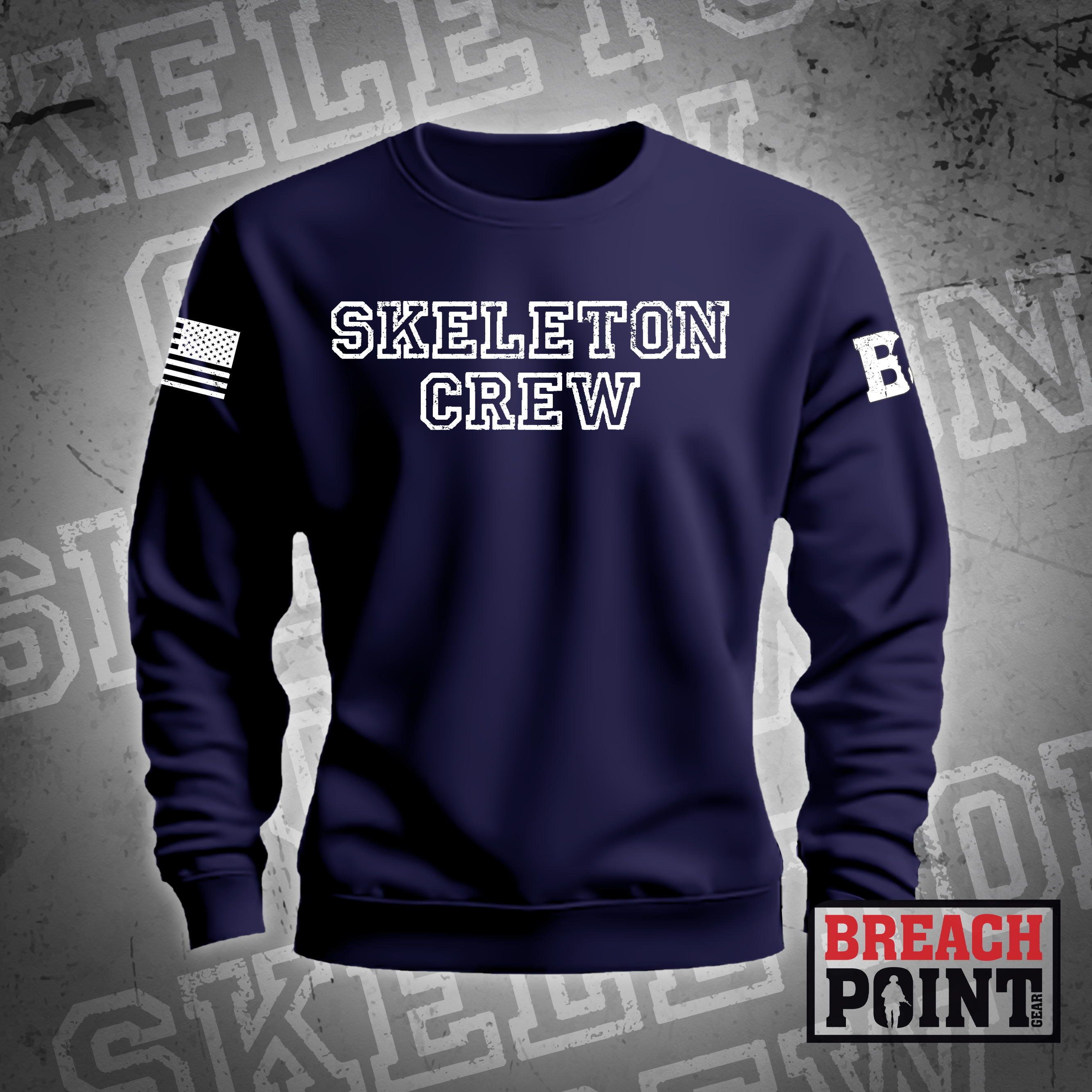 "SKELETON CREW" Treatment Platoon/C/626th Light Support Battalion - Sweatshirt (2)