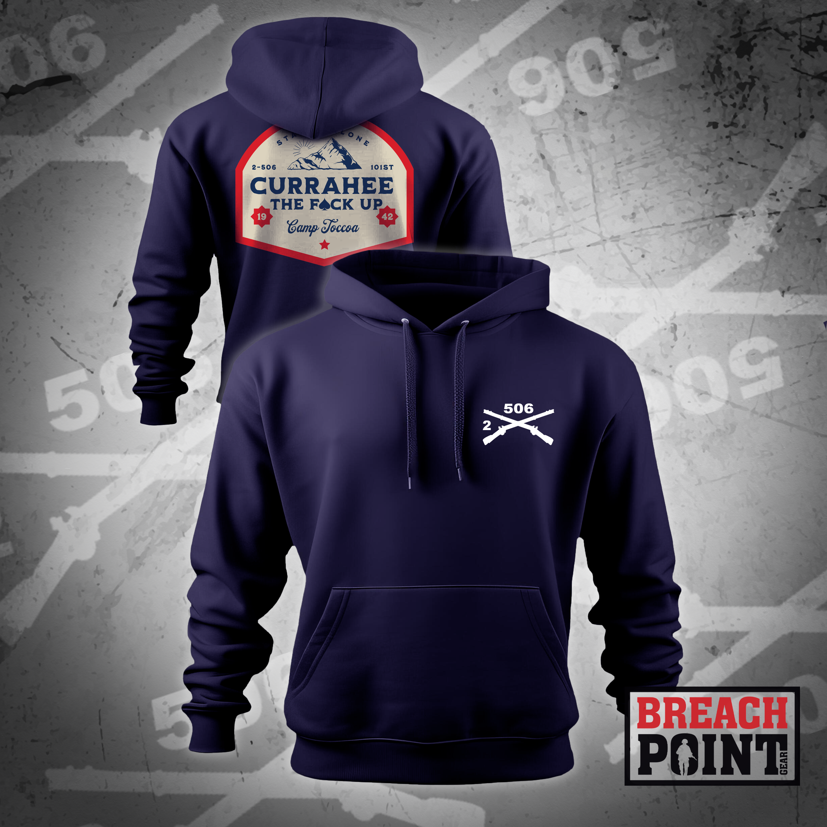 "WHITE CURRAHEE" 2-506 Infantry Regiment - Hoodie (CTFU)