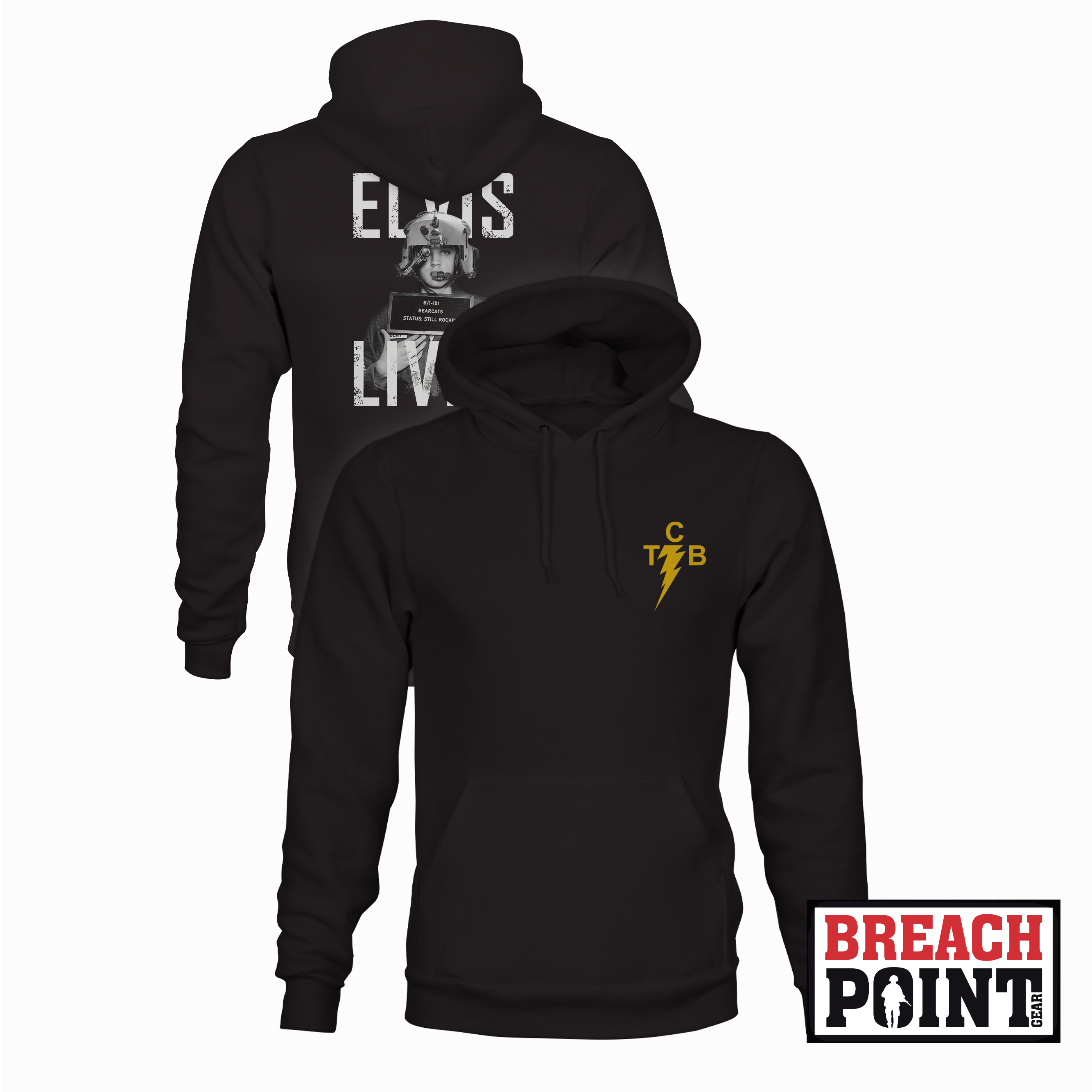 "BEARCATS" B/1-101st Combat Aviation Brigade - Hoodie (B128-6)
