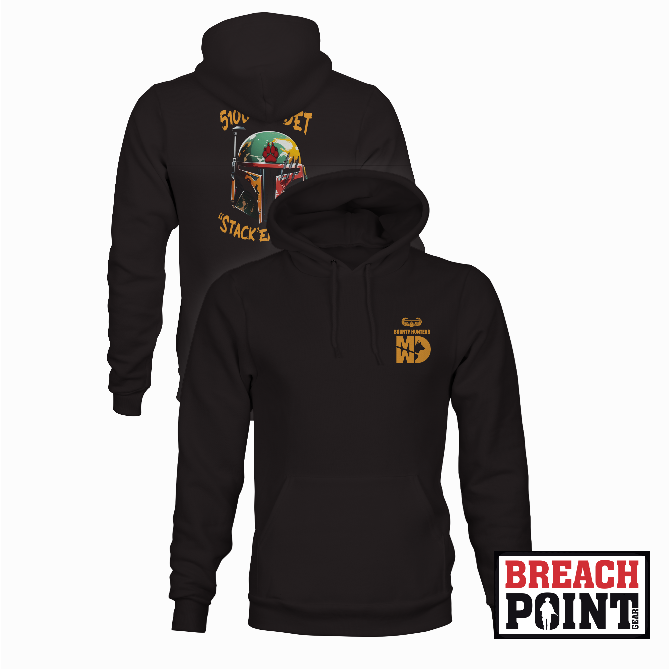 "BOUNTY HUNTERS" 510th Military Police Detachment - Hoodie (B126)