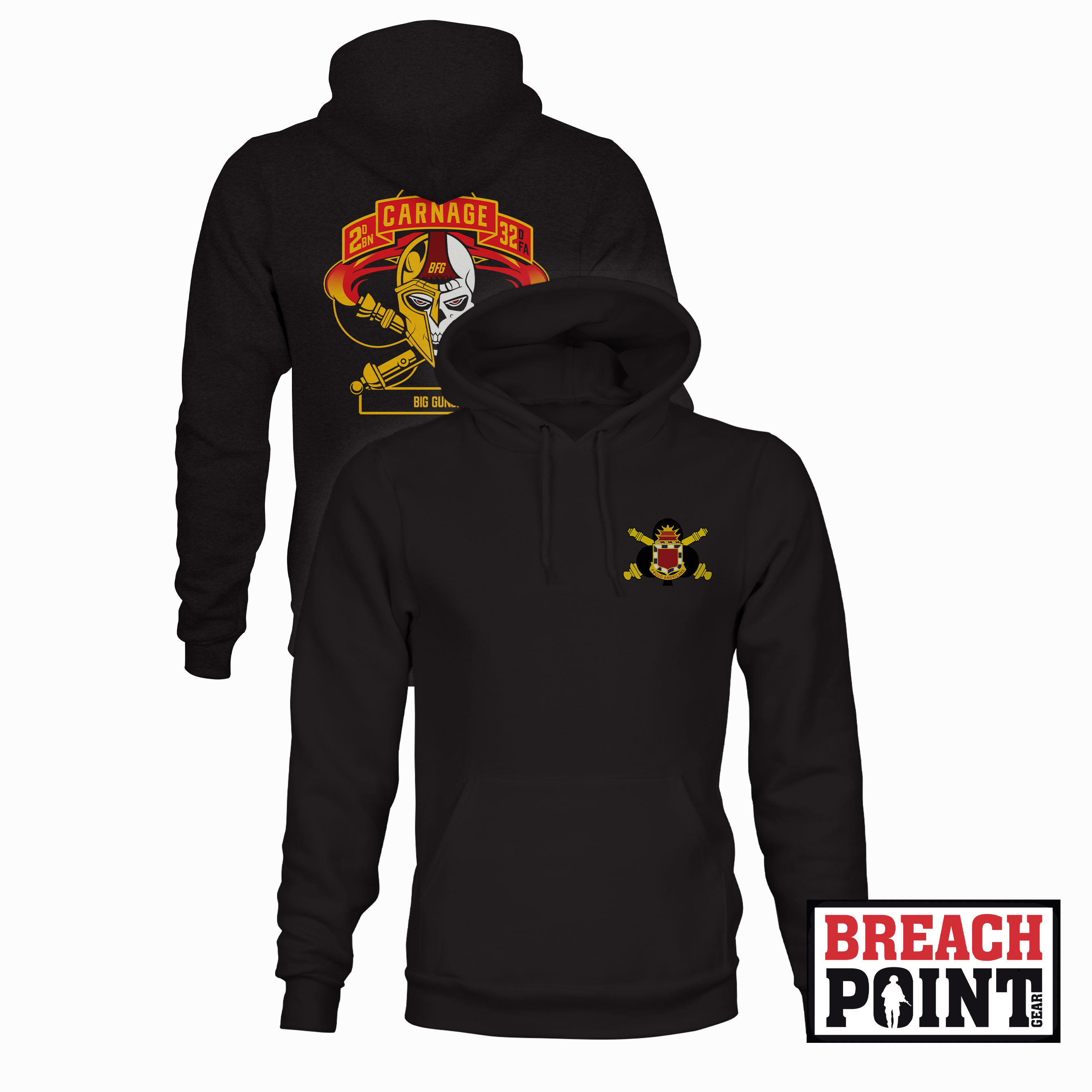 "CARNAGE" C/2-32 Field Artillery Regiment - Hoodie (B94-1)