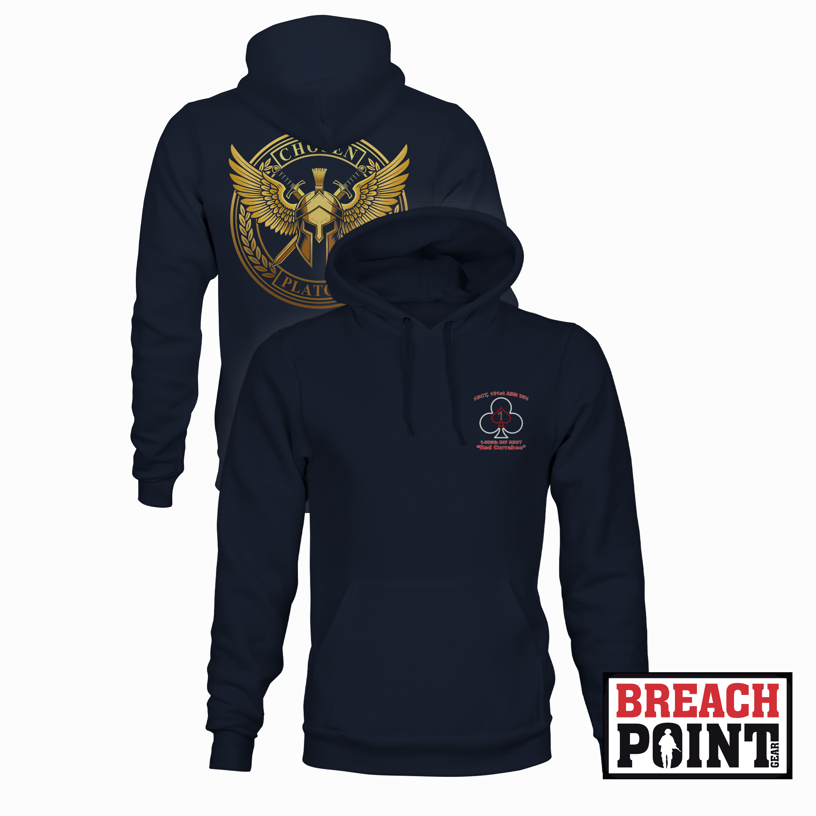 "CHOSEN" 2/B/1-506th Infantry Regiment - Hoodie (B113-2)