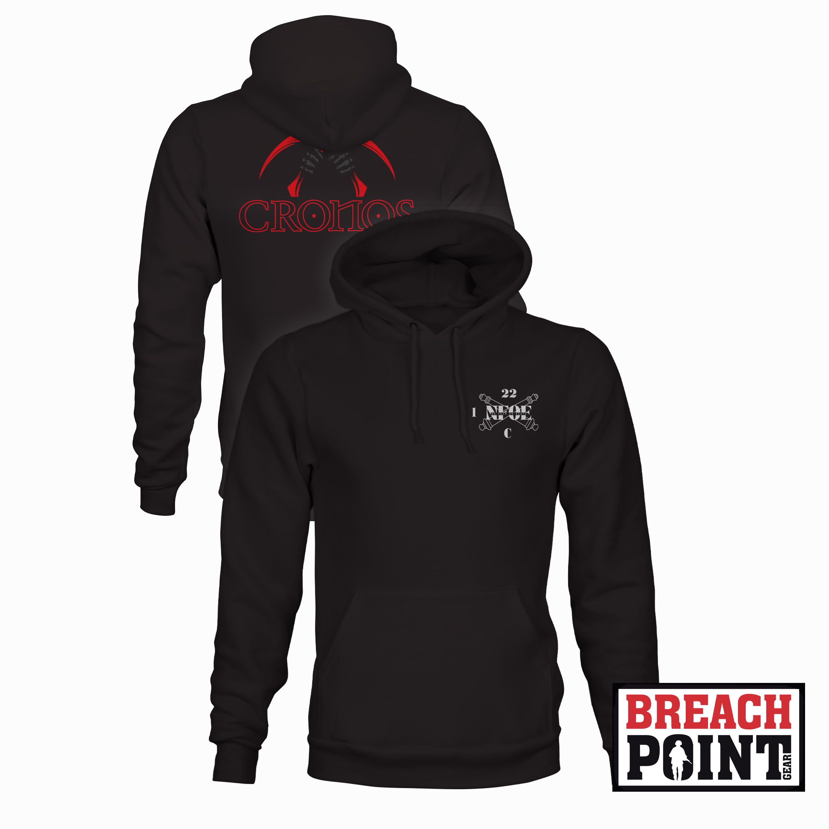"CRONOS" C/1-22nd Field Artillery Regiment - Hoodie (B98)