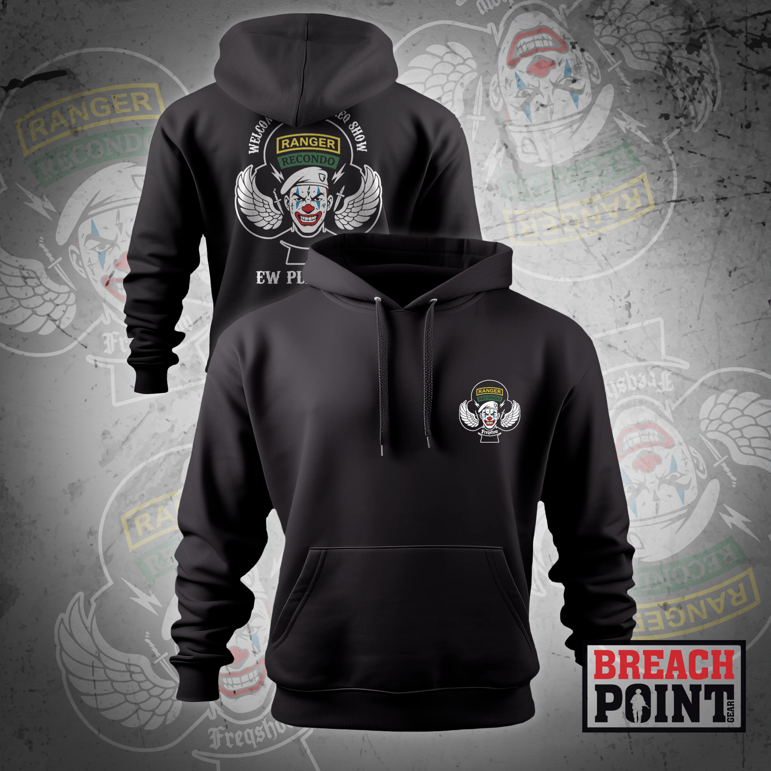 "FREQ SHOW" Cyber Platoon/MPC/2-327th Infantry Regiment - Hoodie (1)