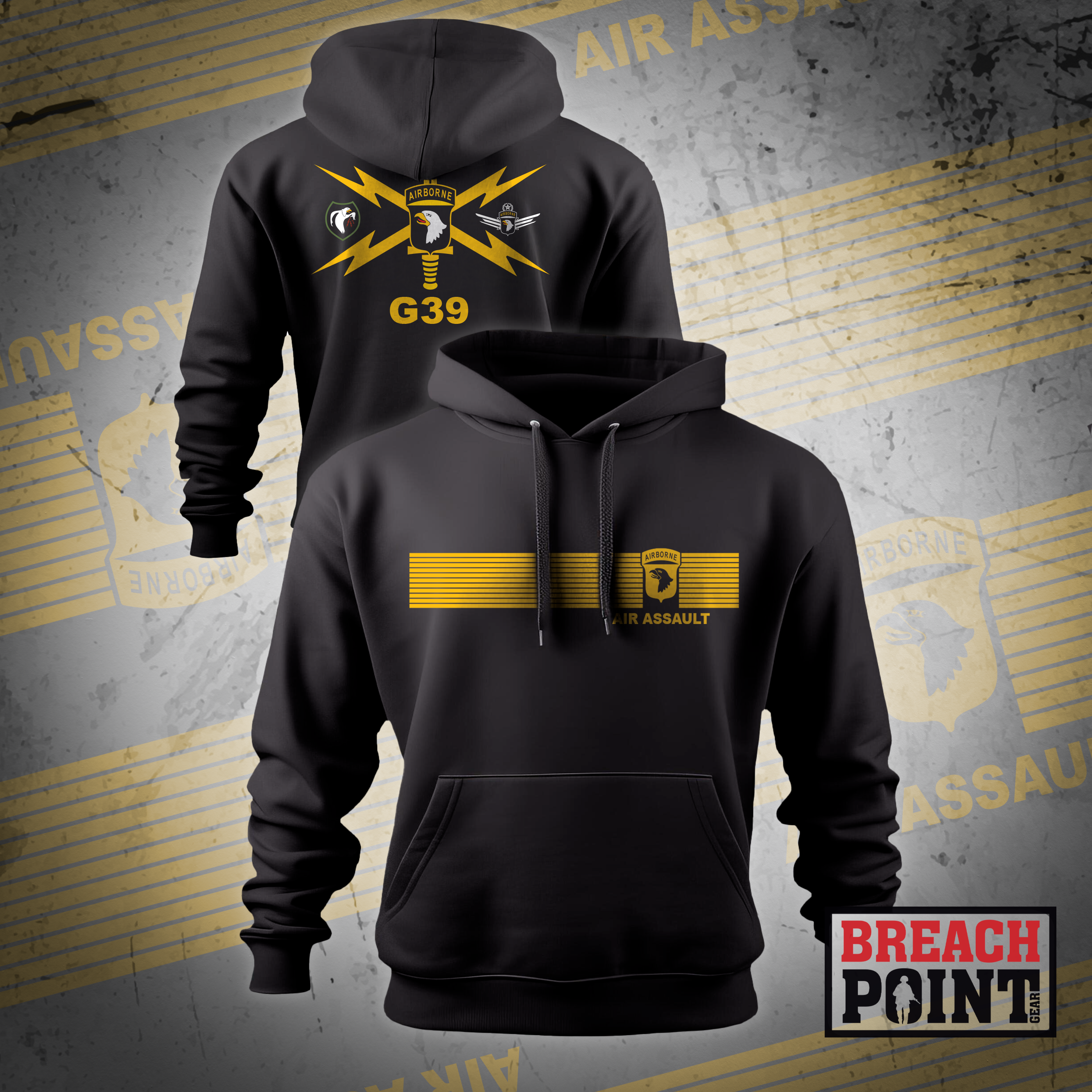 "G39" 101 Airborne Division, Headquarters and Headquarters Battalion - Hoodie (1)