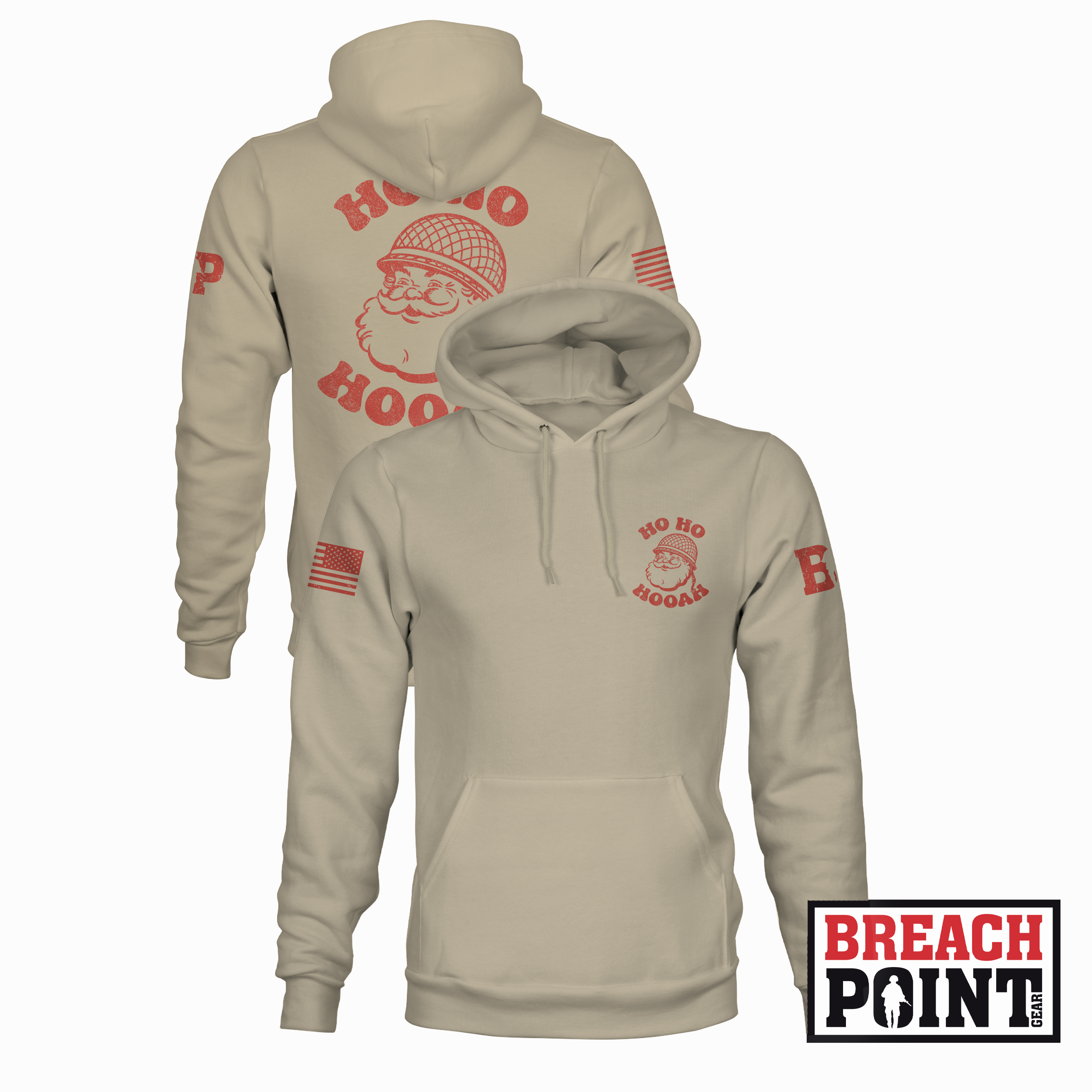 Ho Ho Hooah - Hoodie (Sand)